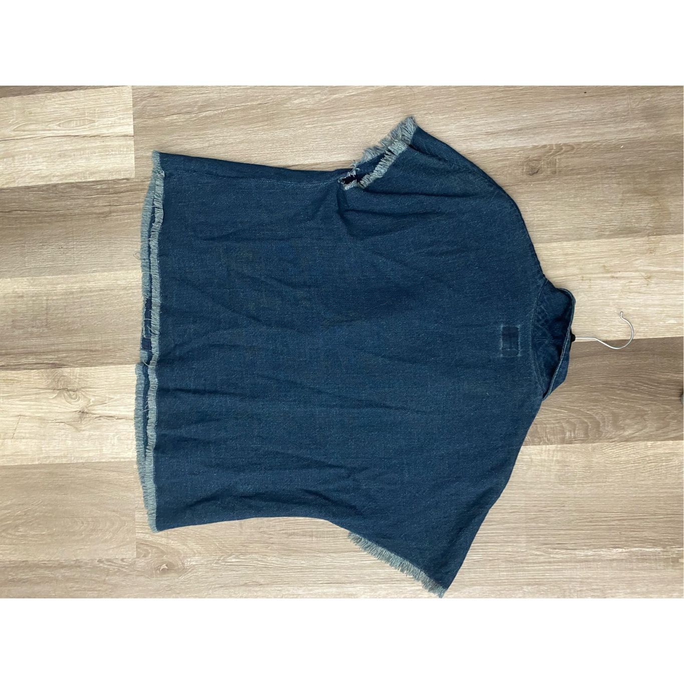 Simon Miller Simon Miller Denim Raw-Edged Short Sleeve Jean Jacket, Sz Me Size M / US 6-8 / IT 42-44 - 7 Thumbnail