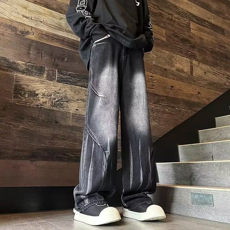 Japanese Brand Retro loose washed gradient jeans Size US 32 / EU 48 - 4 Thumbnail