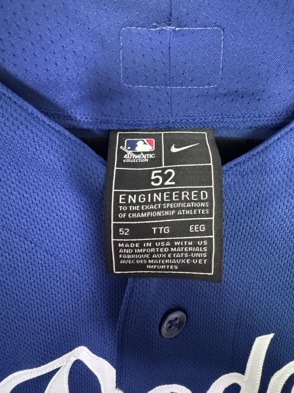 Nike Los Ángeles Dodgers City Connect Elite Jersey Size US XXL / EU 58 / 5 - 6 Thumbnail