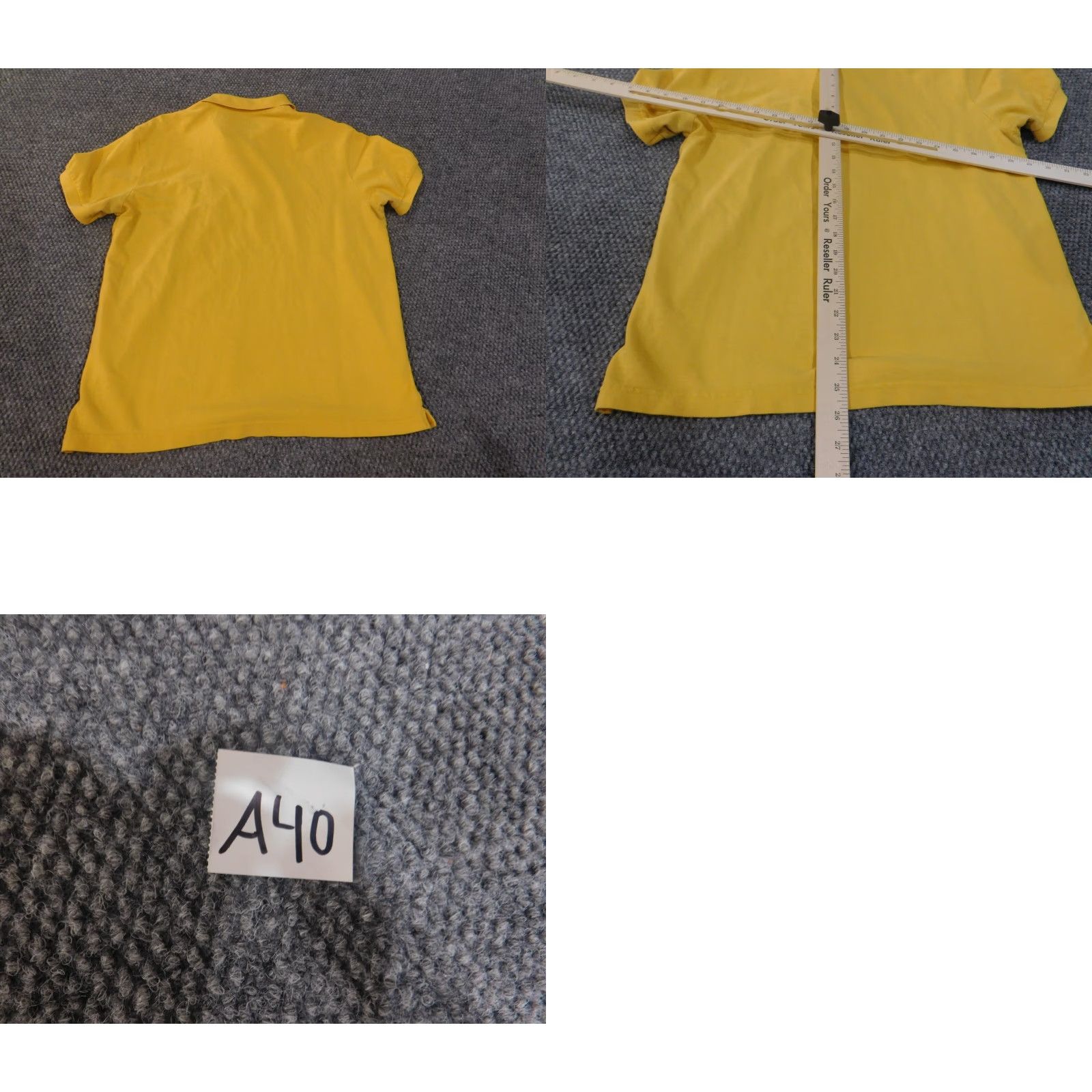 Zara Zara Polo Shirt Men M Yellow Cotton Embroidered 90s Classic Golf Casual Short Sleeve Size US M / EU 48-50 / 2 - 9 Thumbnail