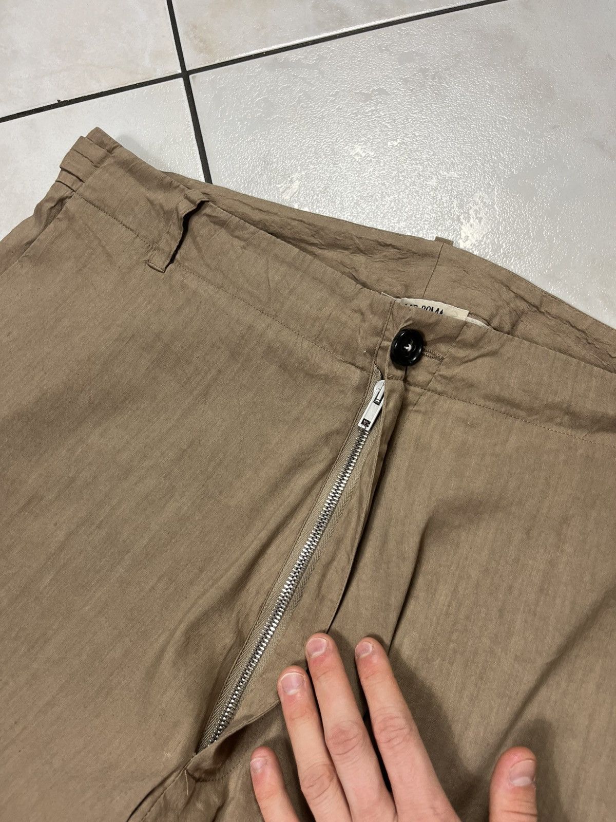 Damir Doma × Designer Damir Doma linen drop crotch pants asymmetric Size US 34 / EU 50 - 8 Thumbnail