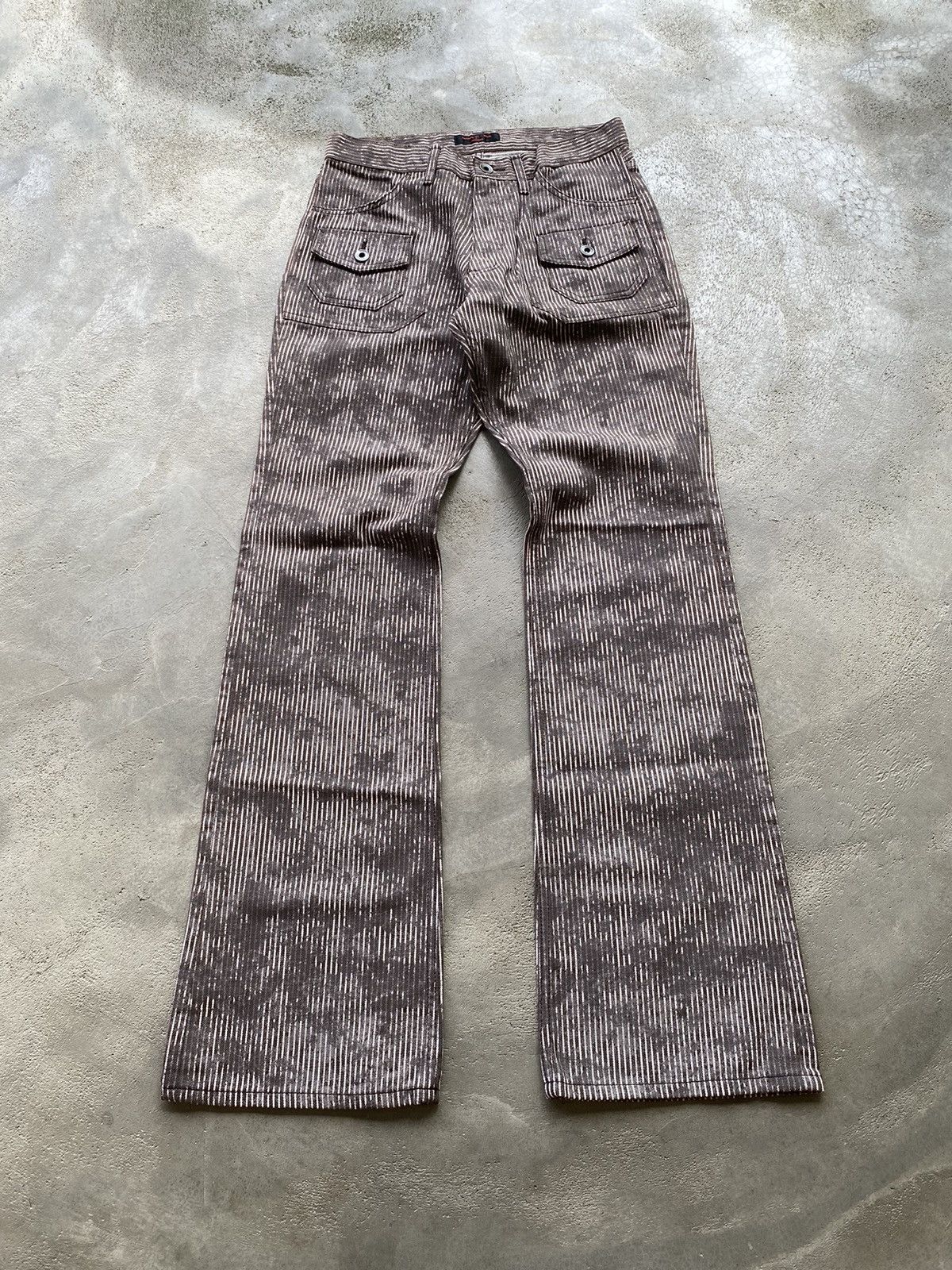 Hysteric Glamour × If Six Was Nine × Le Grande Bleu (L.G.B.) Nationality Name Crosbec Boot Cut Jeans Size US 30 / EU 46 - 1 Thumbnail