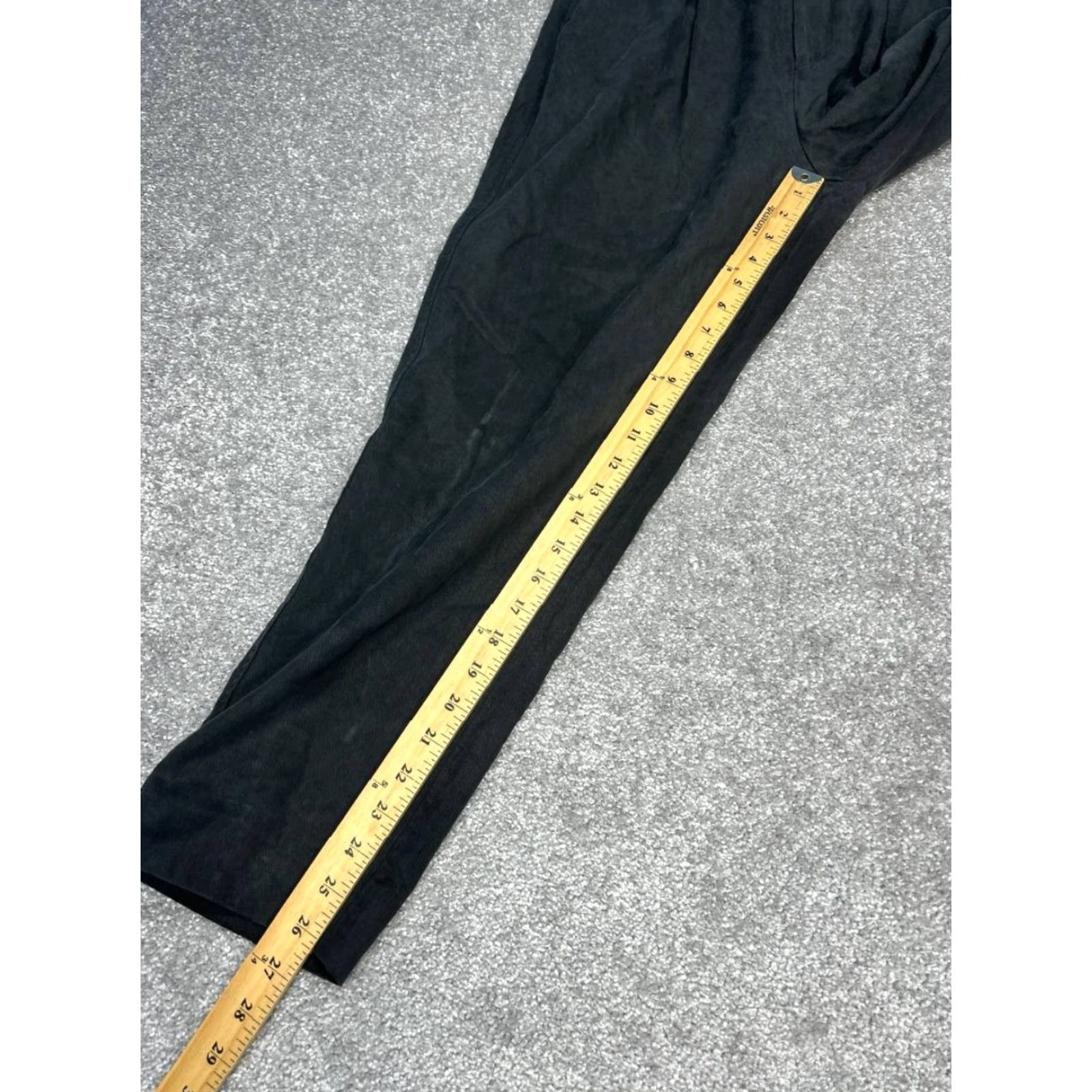 Everlane Everlane Chino Pants Women 8 Black Cotton Stretch Pleated High Rise Straight Leg Size 30" / US 8 / IT 44 - 3 Thumbnail