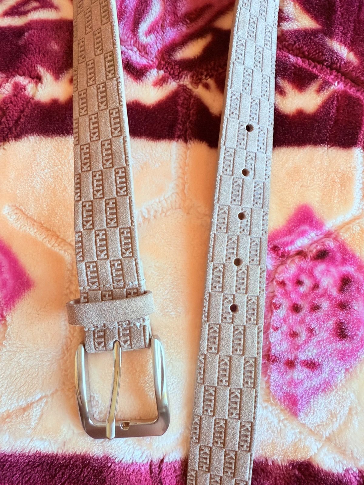 Kith Kith Monogram Suede Leather Belt “Loft” Size L Gently Used🔥 Size 38 - 1 Thumbnail