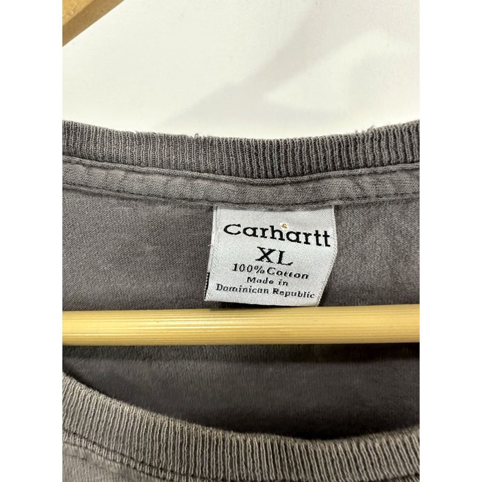 Carhartt VTG Carhartt Gradient Sun Faded Pocket Front Work WIP T-Shirt Gray XL Mens Shirt Size US XL / EU 56 / 4 - 3 Thumbnail