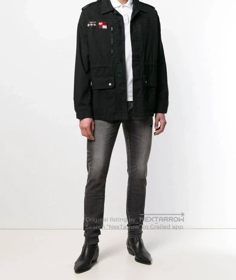 Saint Laurent Paris Saint Laurent Paris Black badge military jacket coat Size US M / EU 48-50 / 2 - 7 Thumbnail