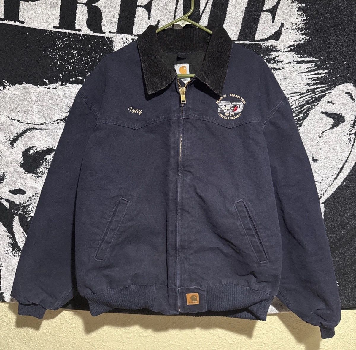 Carhartt Vintage Carhartt J13 BLK Black Santa Fe Jacket Size | Grailed
