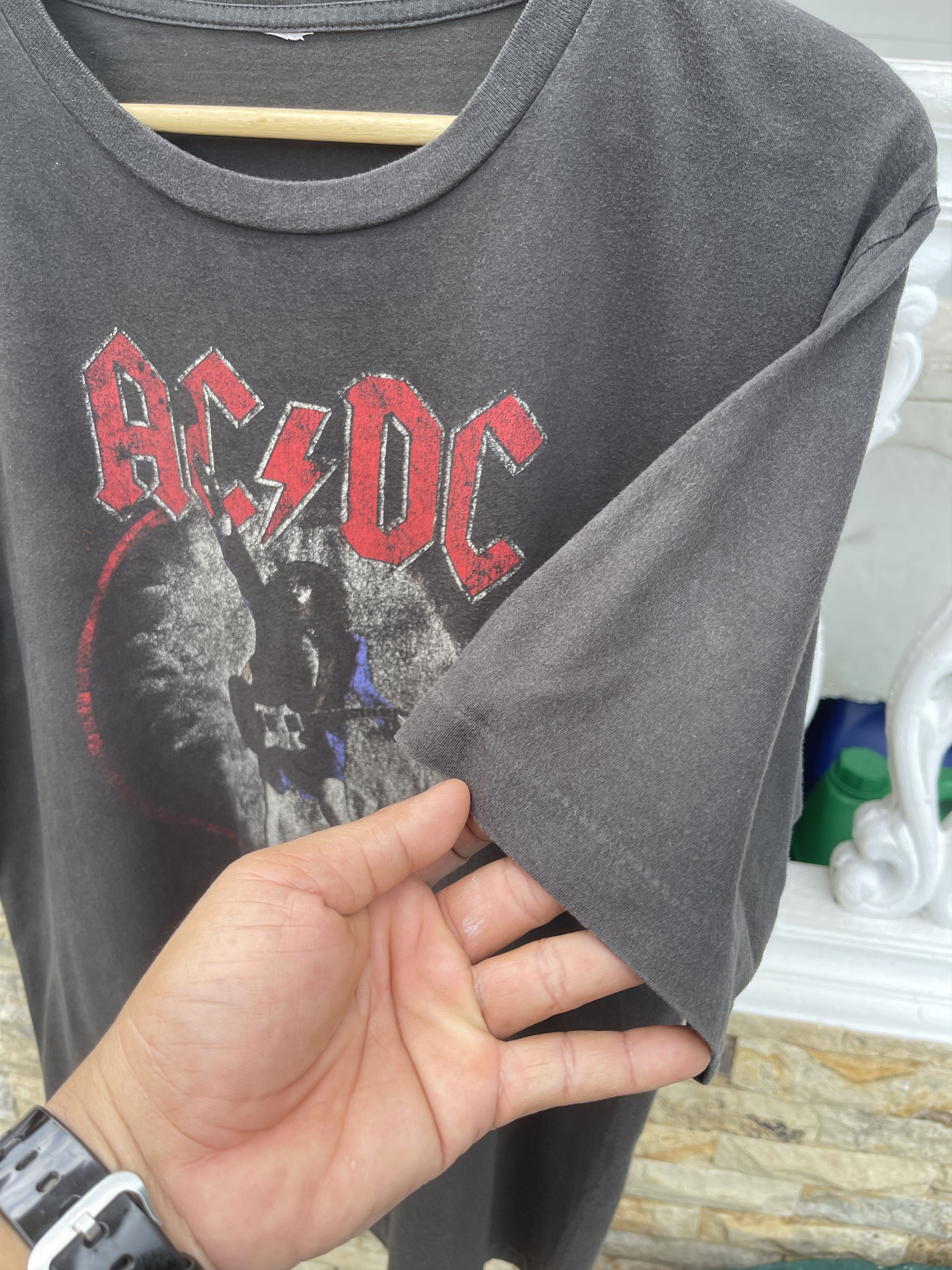 Band Tees Last Drop🔥Rare🔥Vintage Band ACDC World Tour Faded T-Shirt Size US L / EU 52-54 / 3 - 7 Thumbnail