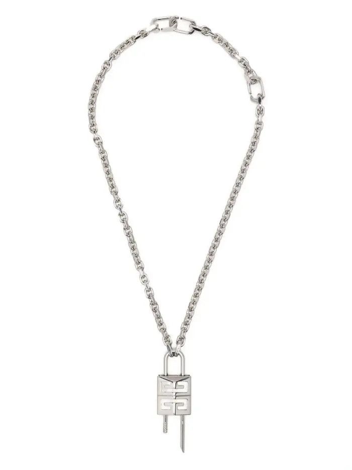 Givenchy o1srvl11e1125 Dup / Size: OS / Lock Necklace in Silver Size ONE SIZE - 1 Thumbnail
