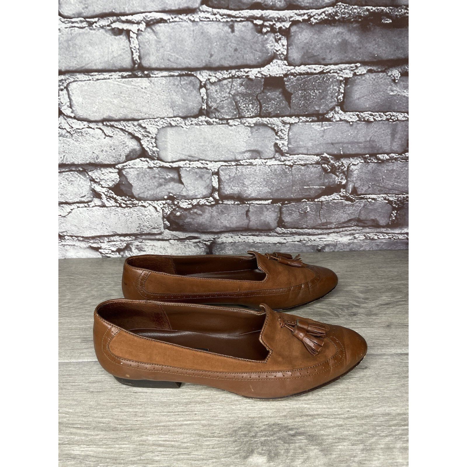 Other Cappagallo Brown Leather Wingtip Tassel Loafer Shoes Women S Size US 6 / IT 36 - 11 Thumbnail