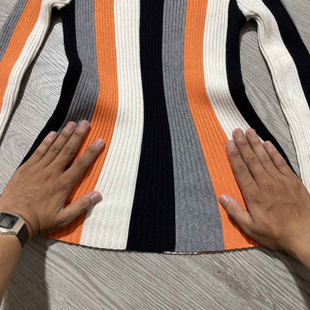 Issey Miyake 2000s Issey Miyake Pleats Please Inspired Top Multi Color Size S / US 4 / IT 40 - 8 Thumbnail