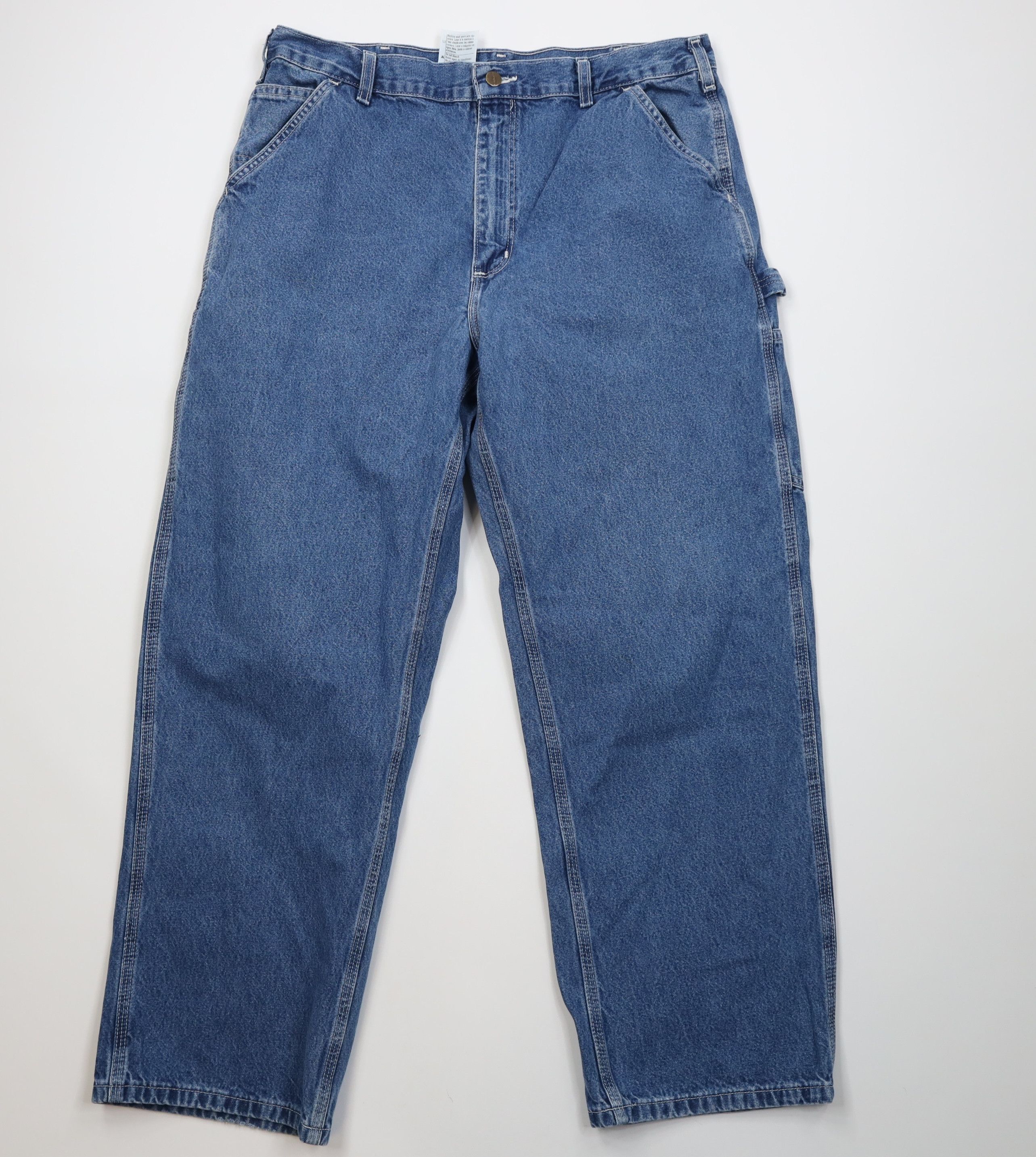 Carhartt Vintage Y2K Carhartt Wide Leg Dungaree Denim Jeans Cotton Size US 38 / EU 54 - 1 Thumbnail