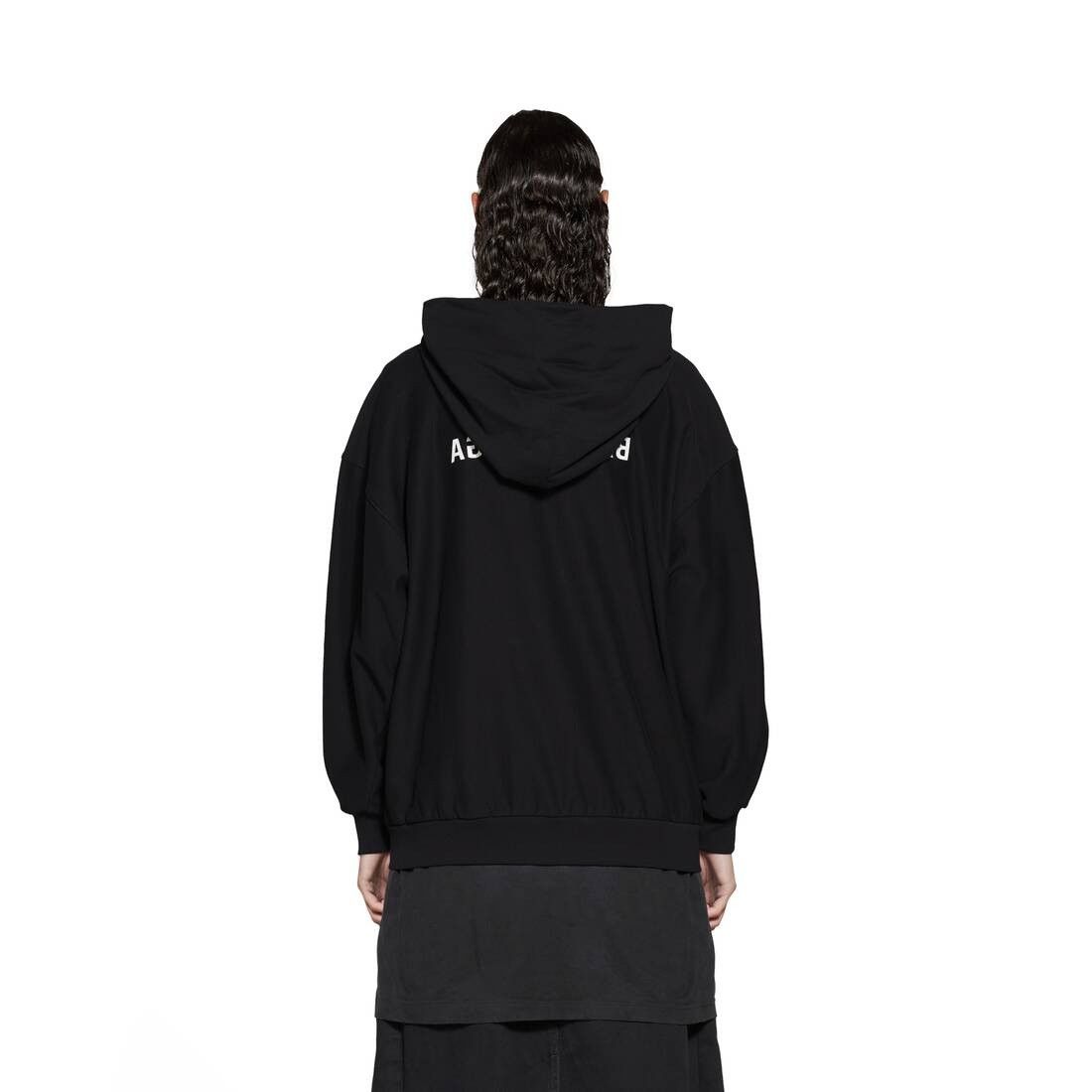 Balenciaga o1w1db10525 Mirror Balenciaga Zip-Up Hoodie Small Fit Black Size L / US 10 / IT 46 - 4 Thumbnail