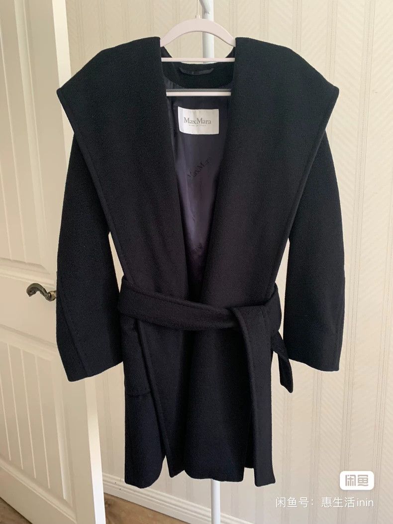 Max Mara Rialto coat, classic black