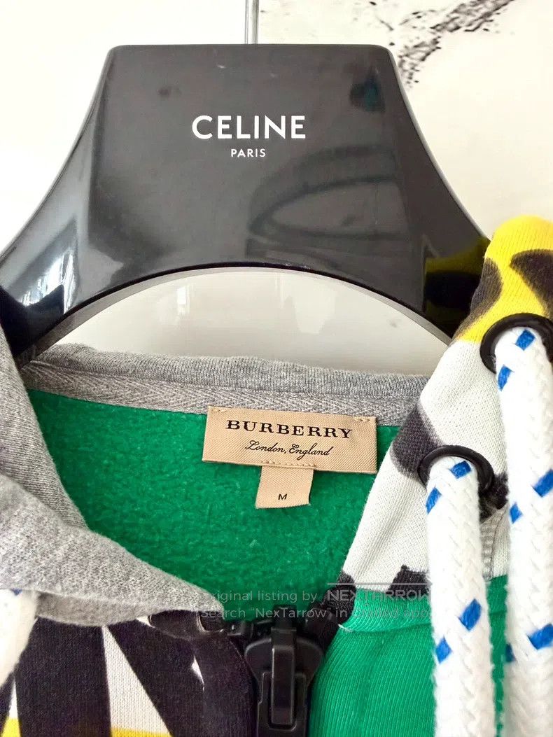 Burberry Burberry Graffiti Patchwork Hooded Sweatshirt Jacket Size US M / EU 48-50 / 2 - 2 Thumbnail