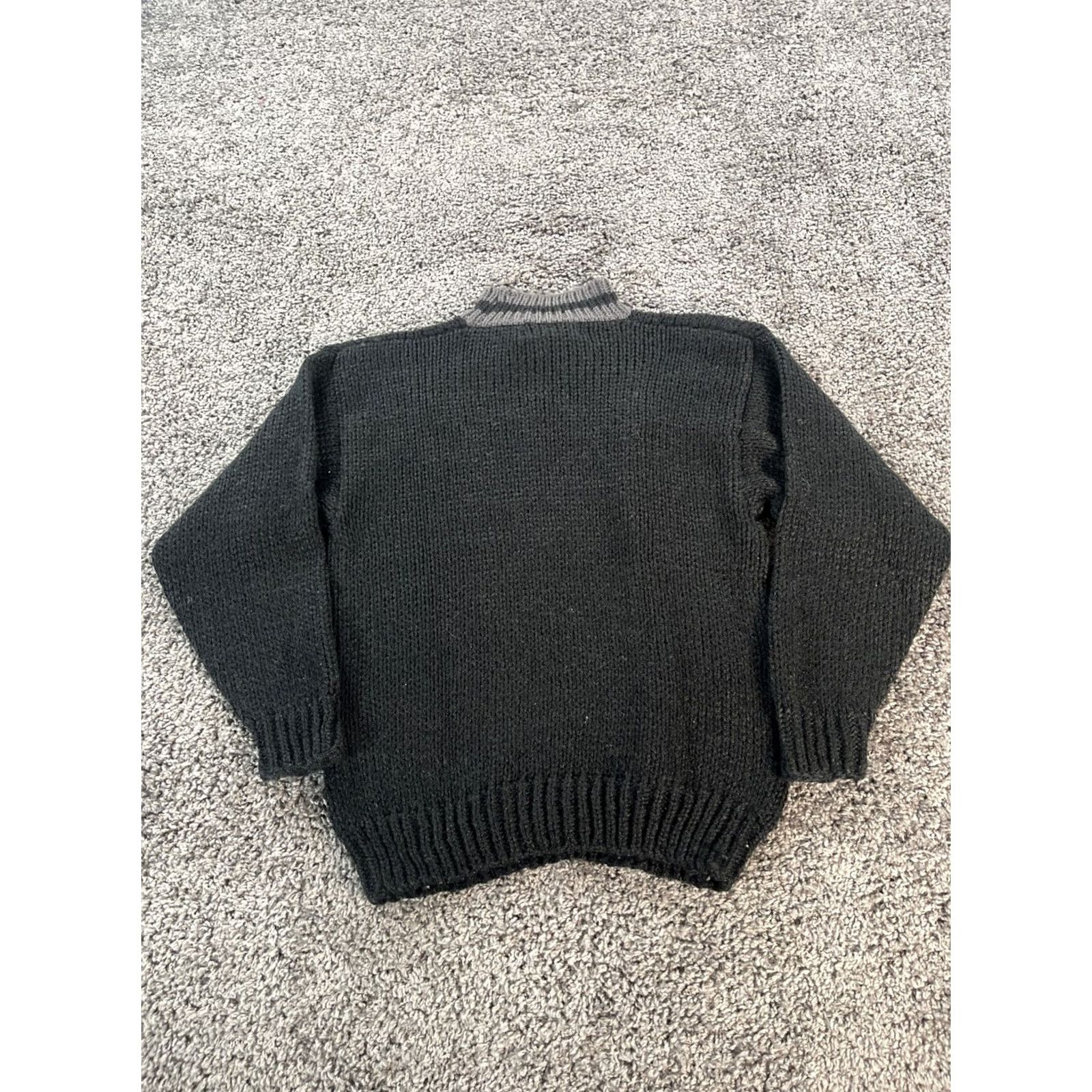 Vintage VINTAGE Forum Sweater Mens Medium Crew Neck Black Geometric Pattern 90s Pullover Knit Chunky-M Knit Acrylic M Regular Mens Size US M / EU 48-50 / 2 - 5 Thumbnail