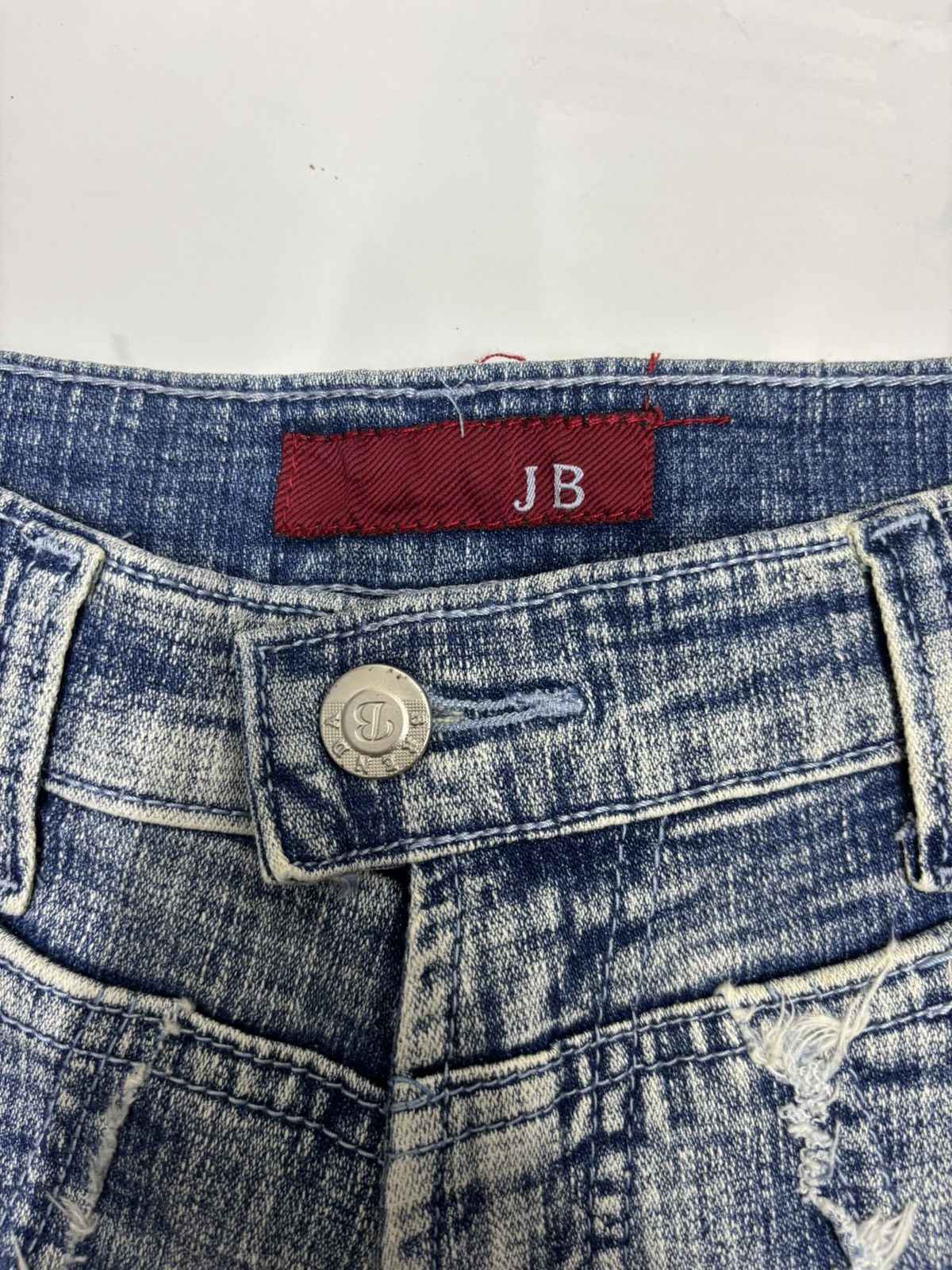 GOSTAR DE FUGA × If Six Was Nine × LOWBOX Vintage Japanese Jean JB Lowbox Style Bootcut Distress Jeans Size US 26 / EU 42 - 9 Thumbnail