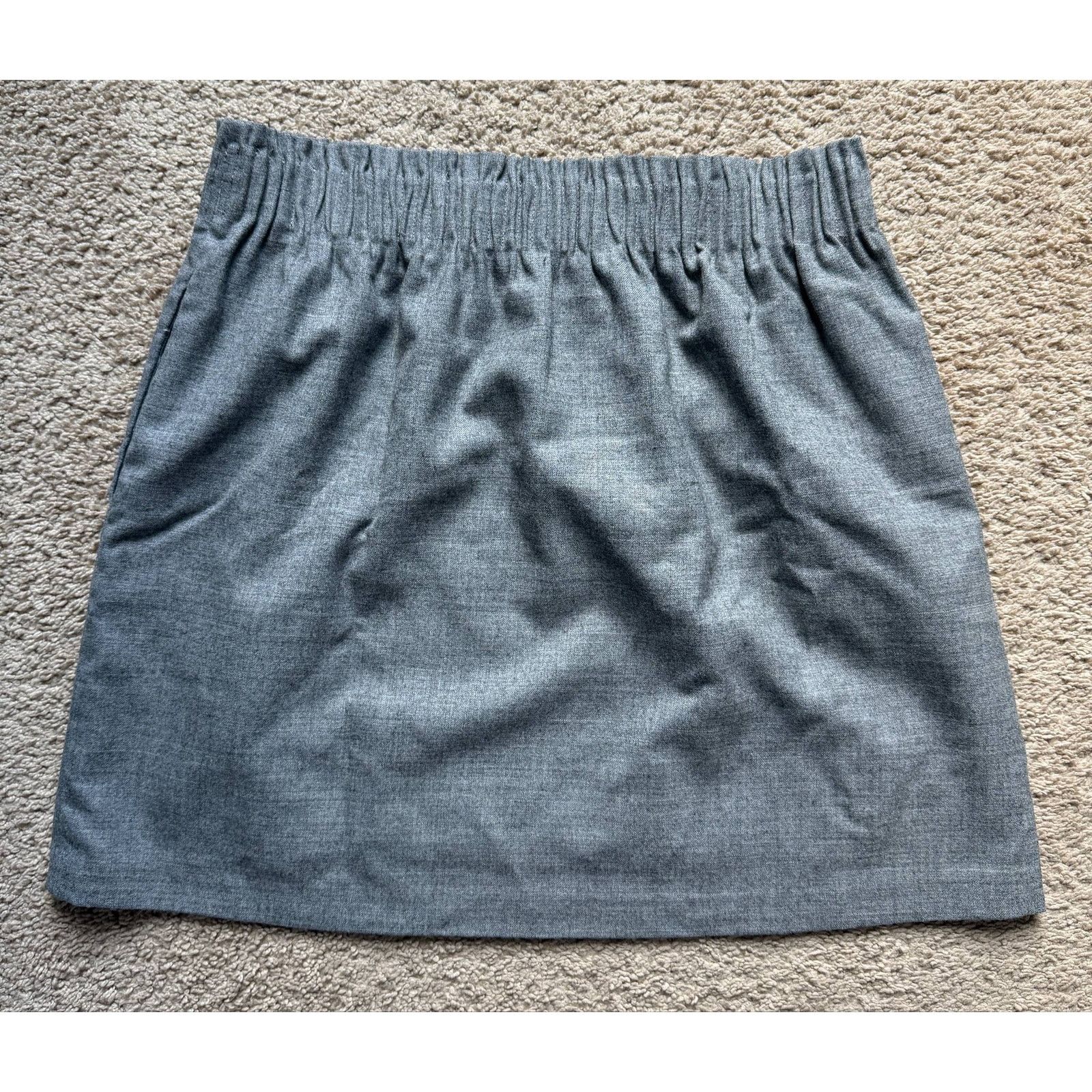 J.Crew J. Crew Wool blend Sidewalk Mini Skirt Gray Women's Size 8 Size 30" / US 8 / IT 44 - 3 Thumbnail