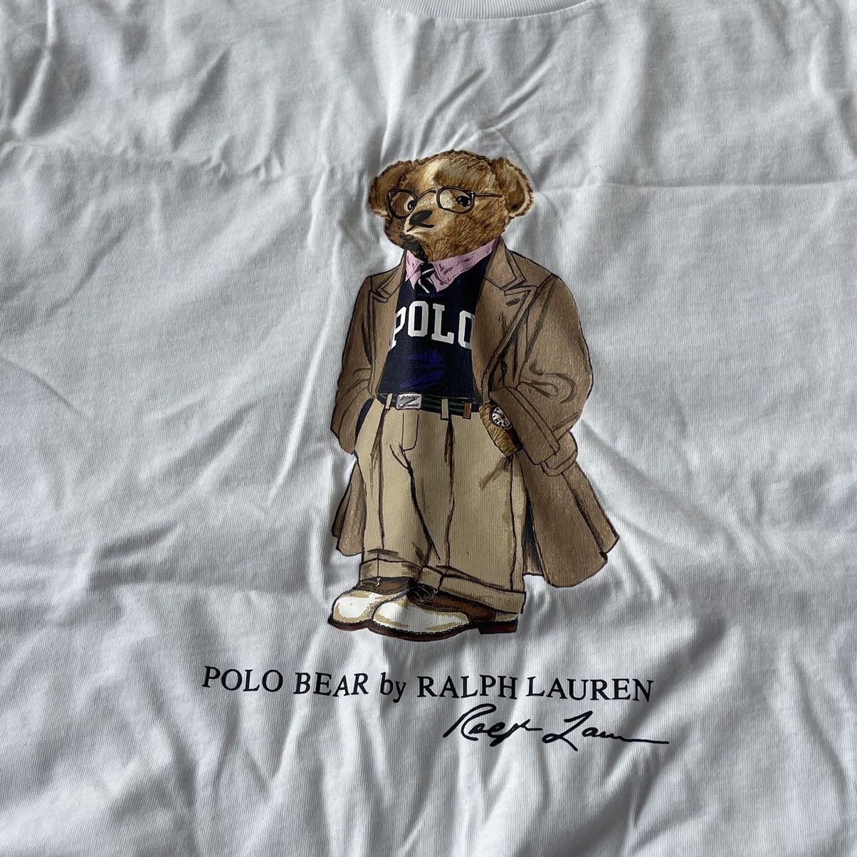 Polo Ralph Lauren Polo Ralph Lauren Bear T-shirt Tee Size US XL / EU 56 / 4 - 5 Thumbnail