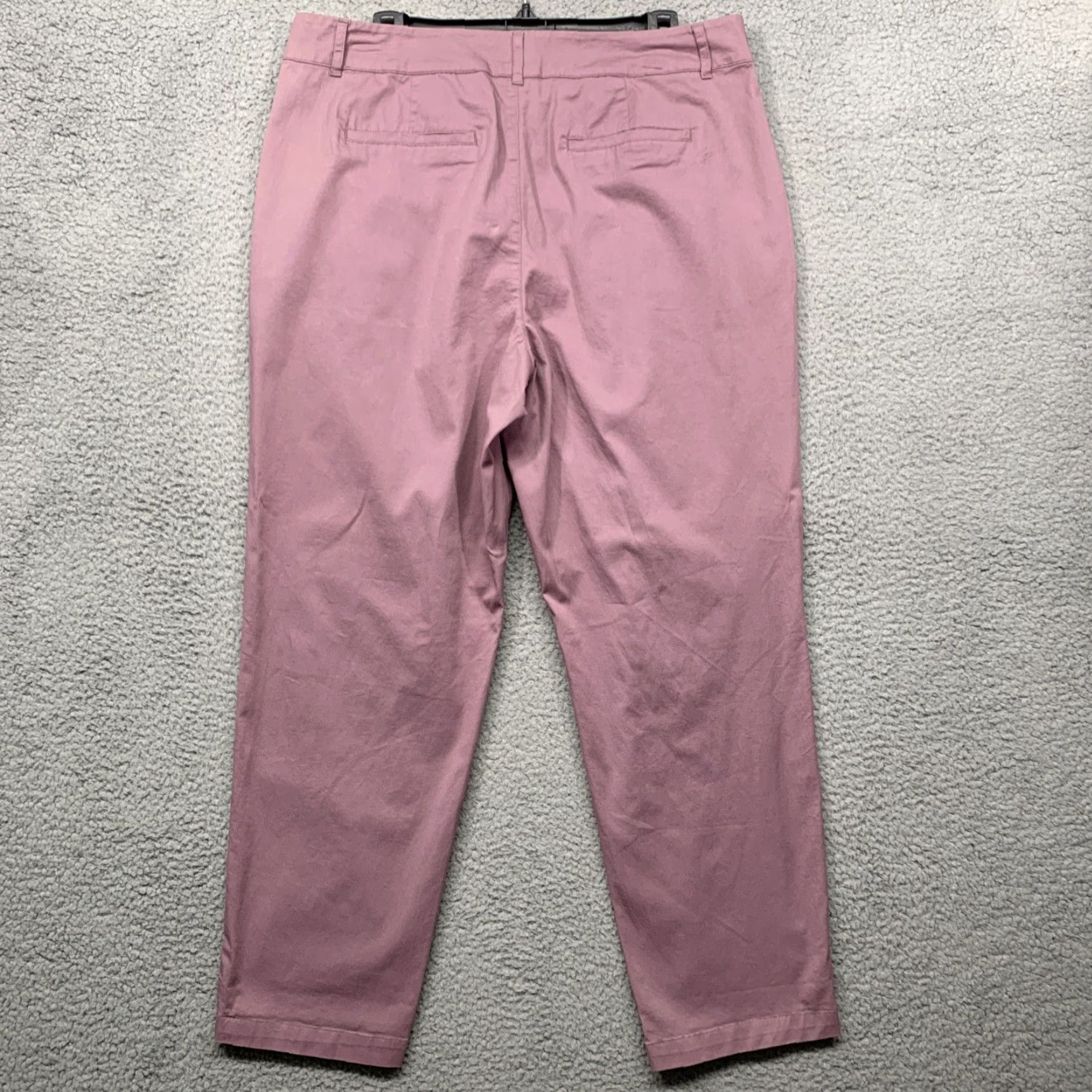 Vintage A New Day Womens Pants Size 16 High-Rise Relaxed Fit Tapered Ankle Lilac NWOT Size 38" / US 16 / IT 52 - 4 Thumbnail