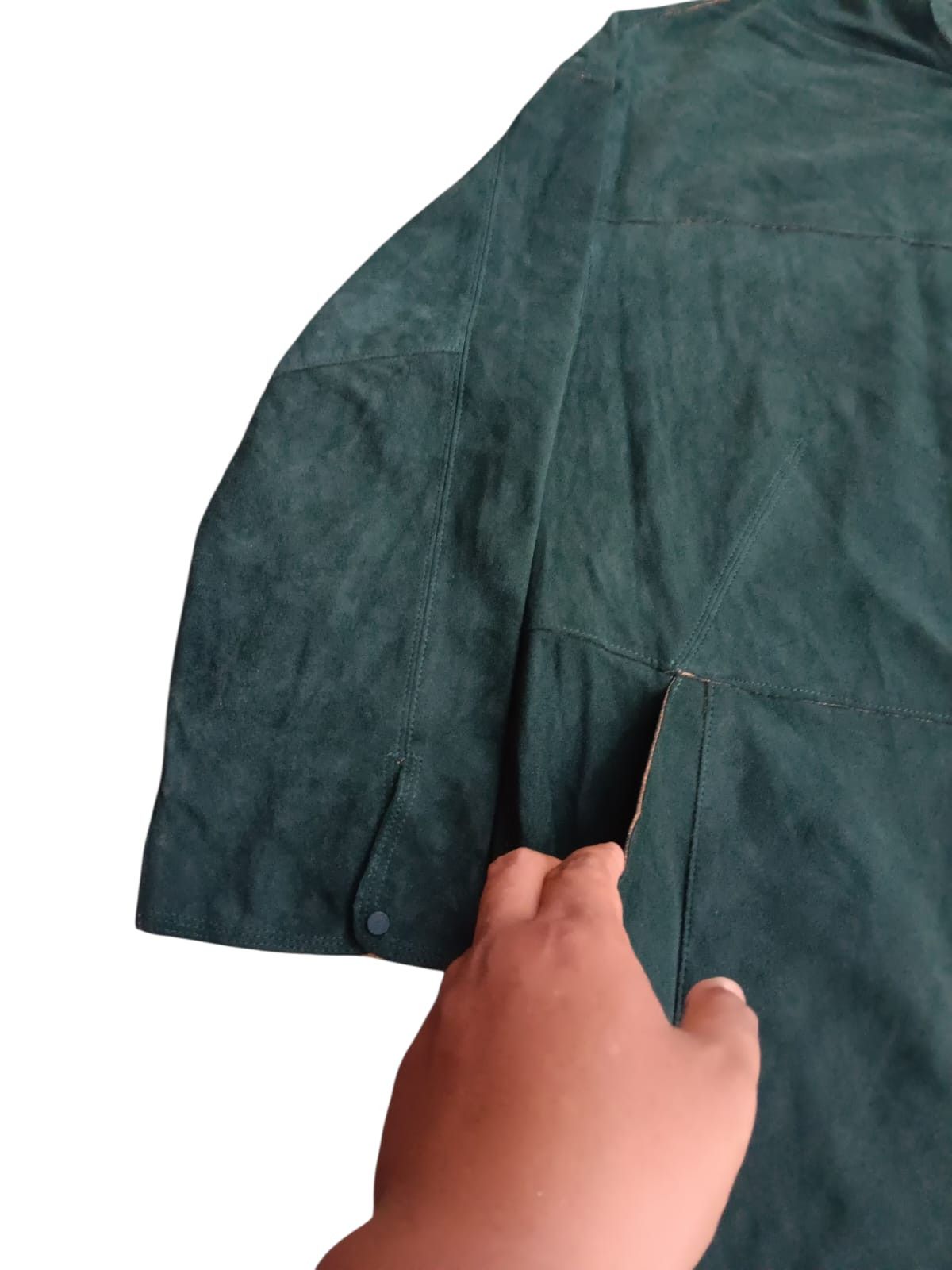 Hussein Chalayan Hussein chalayan green suede leather Midi dress Size L / US 10 / IT 46 - 10 Thumbnail