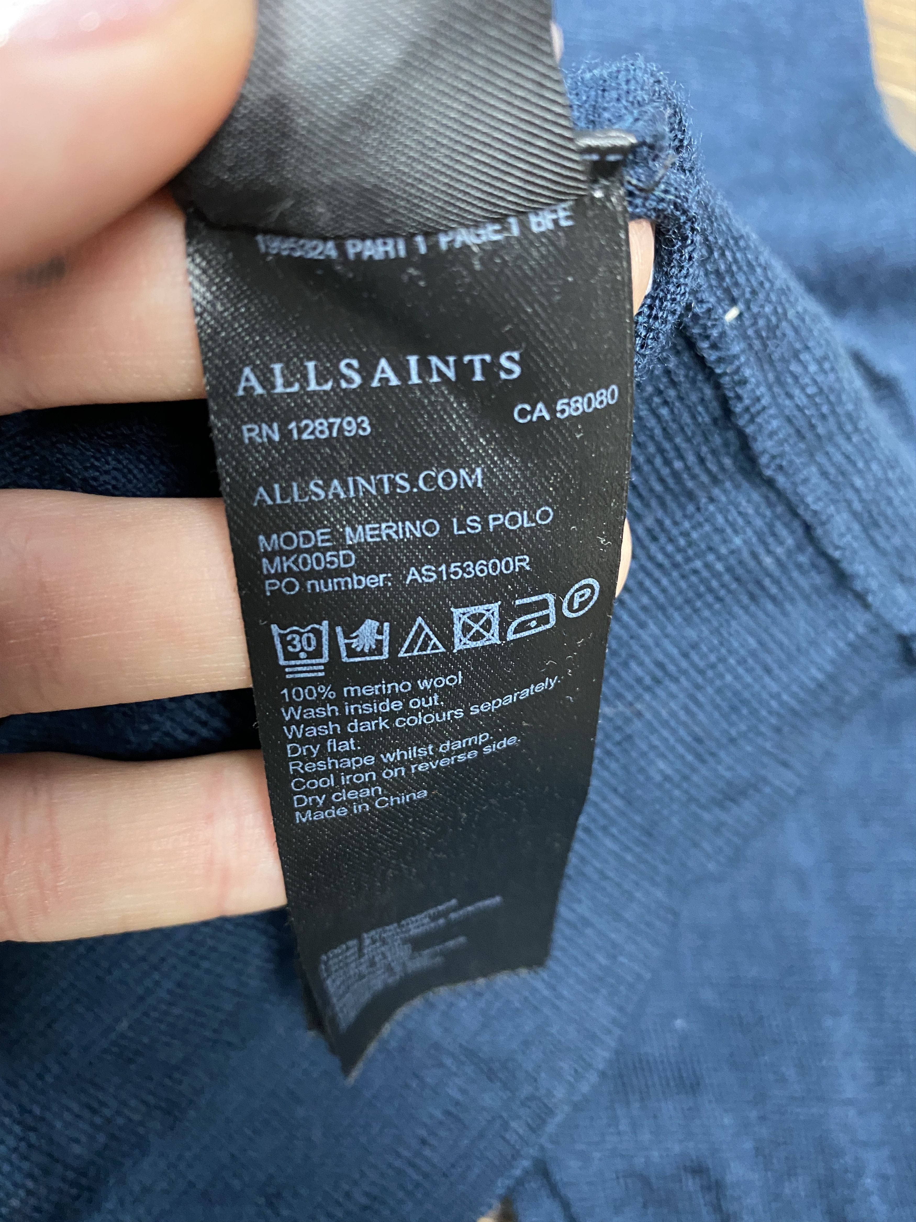 Allsaints Allsaints merino wool collared sweater Size US S / EU 44-46 / 1 - 4 Thumbnail