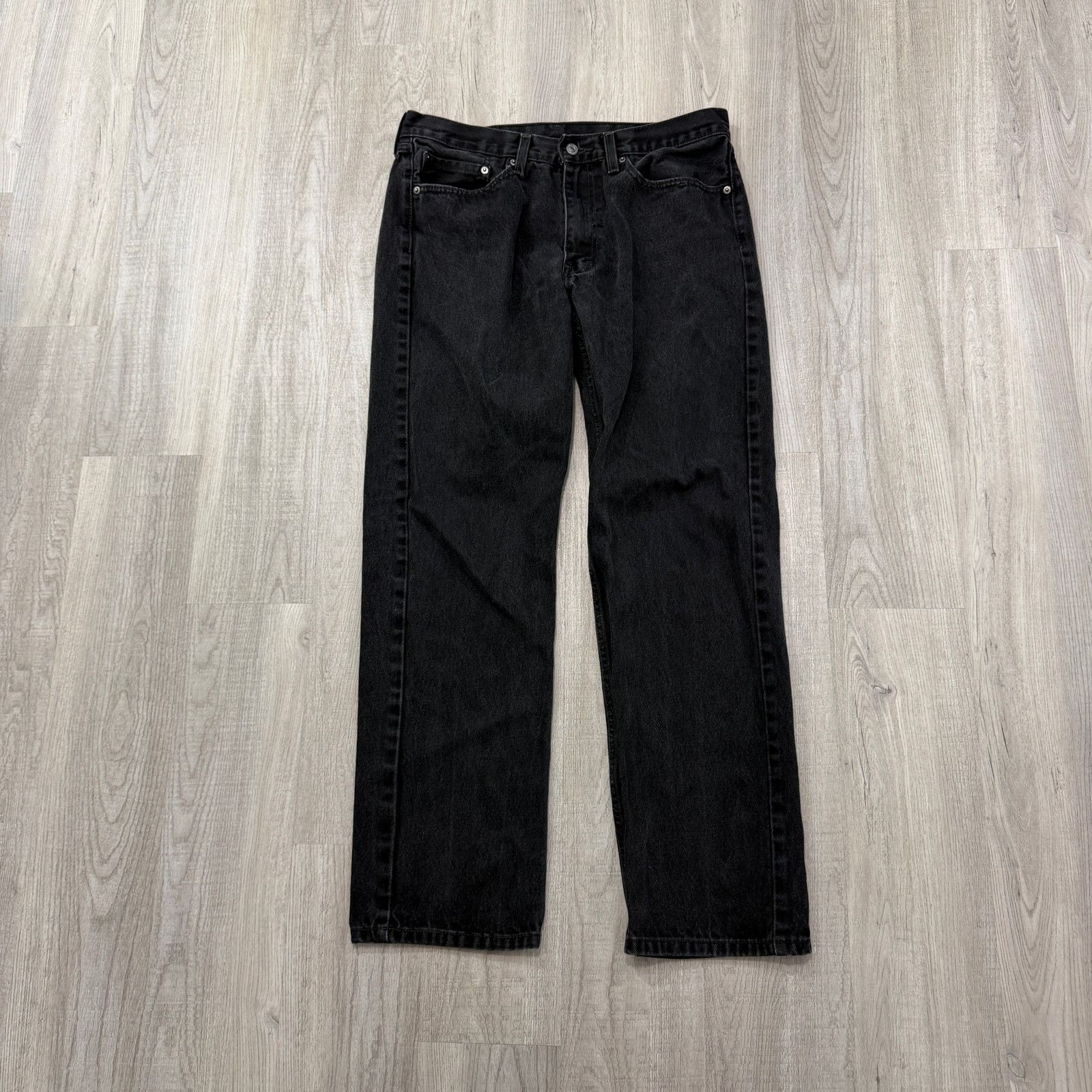 Levi's Levis 505 Regular Fit Jeans Men's 36x34 Black Western Size US 36 / EU 52 - 1 Thumbnail