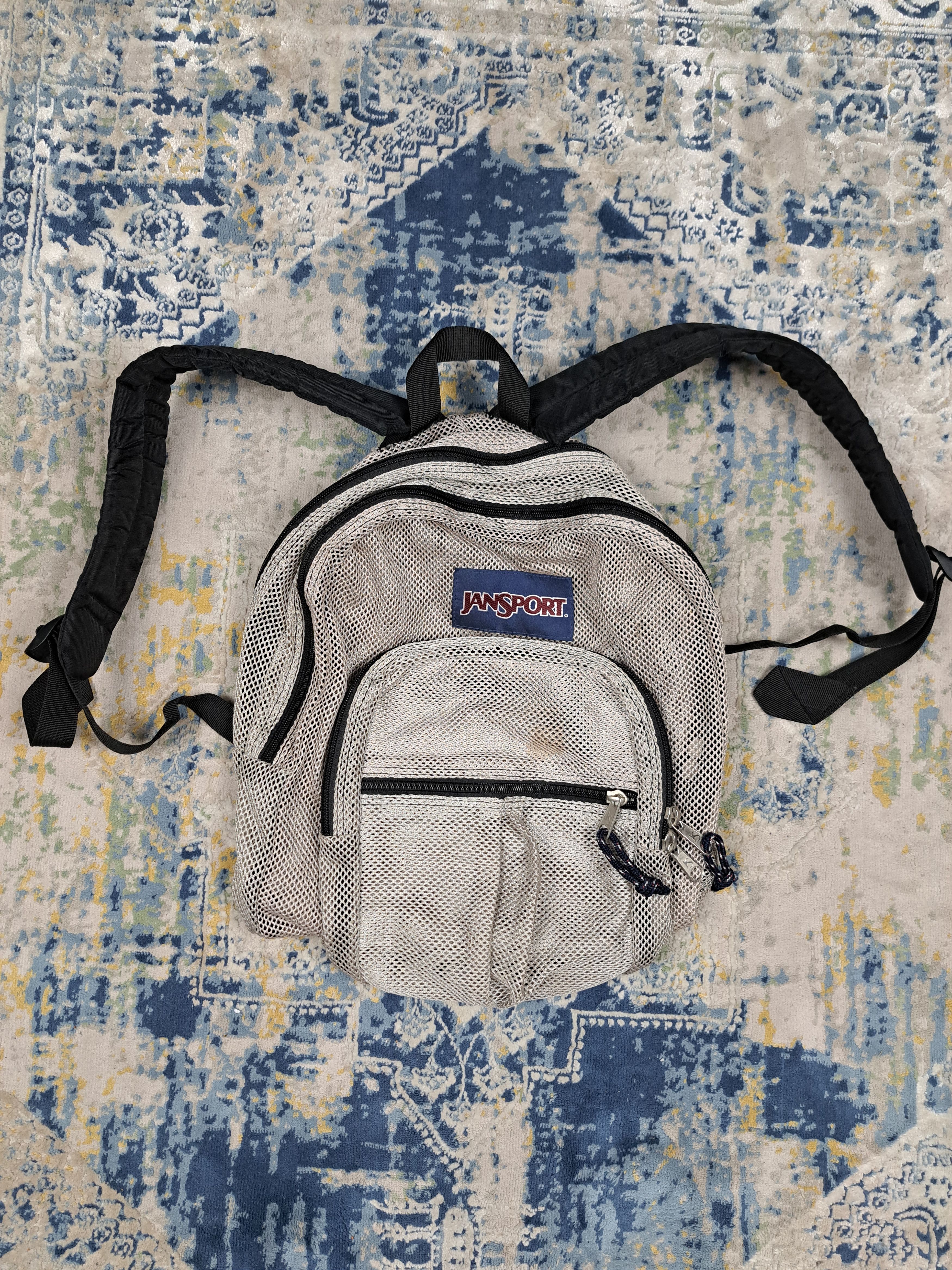 Jansport Jansport Mesh Transparent Backpack See Through y2k Size ONE SIZE - 1 Thumbnail