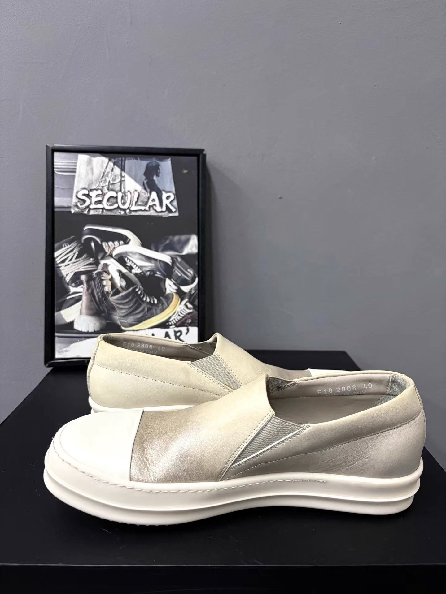 Rick Owens Rick Owens Mainline Leather Big Converse Slip-On K34 Size US 7 / EU 40 - 4 Thumbnail