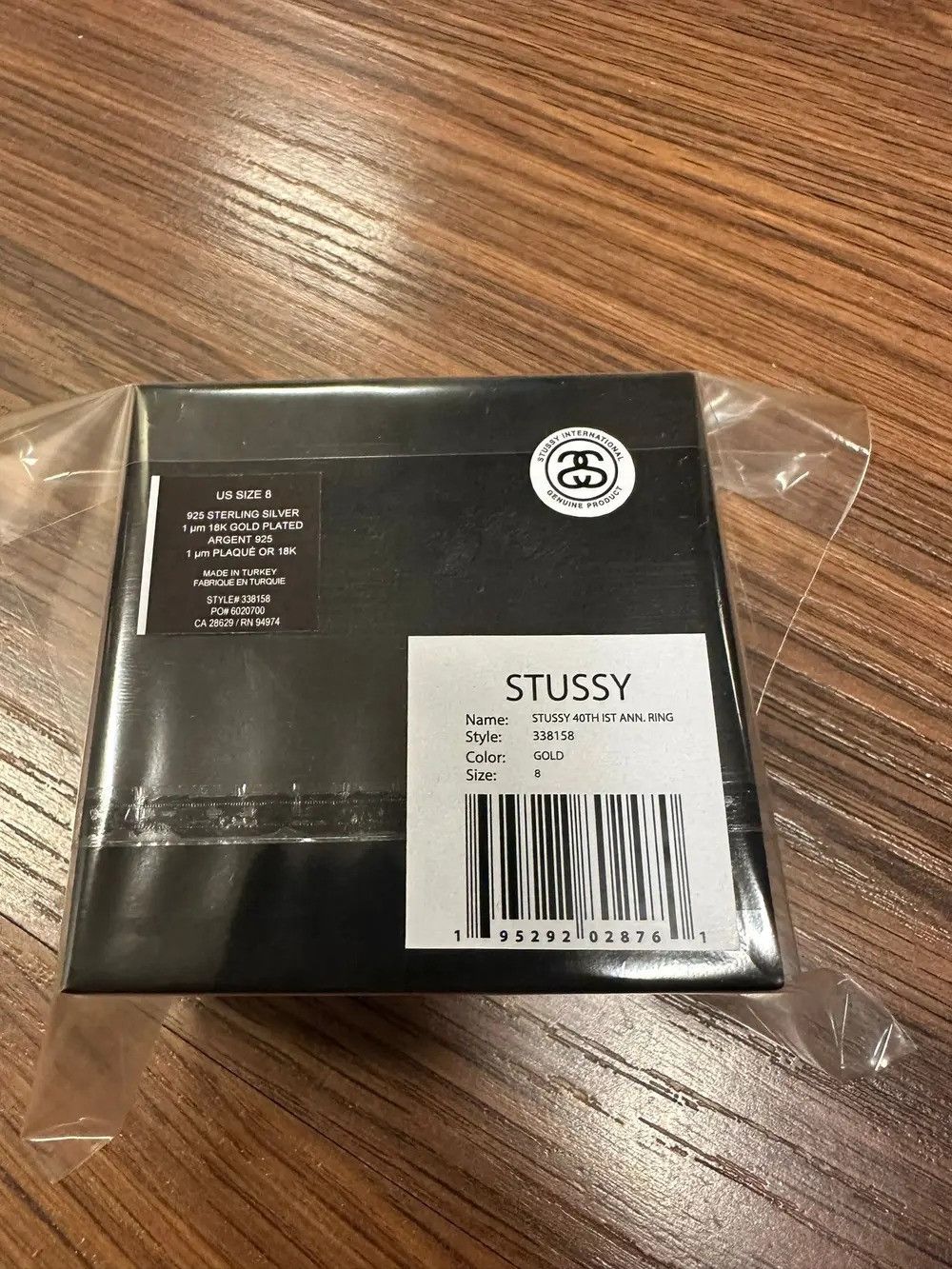 Jewelry × Stussy × Vintage CC000021 Size: 8 / Stüssy 40th Anniversary Ring in Gold Size ONE SIZE - 5 Thumbnail