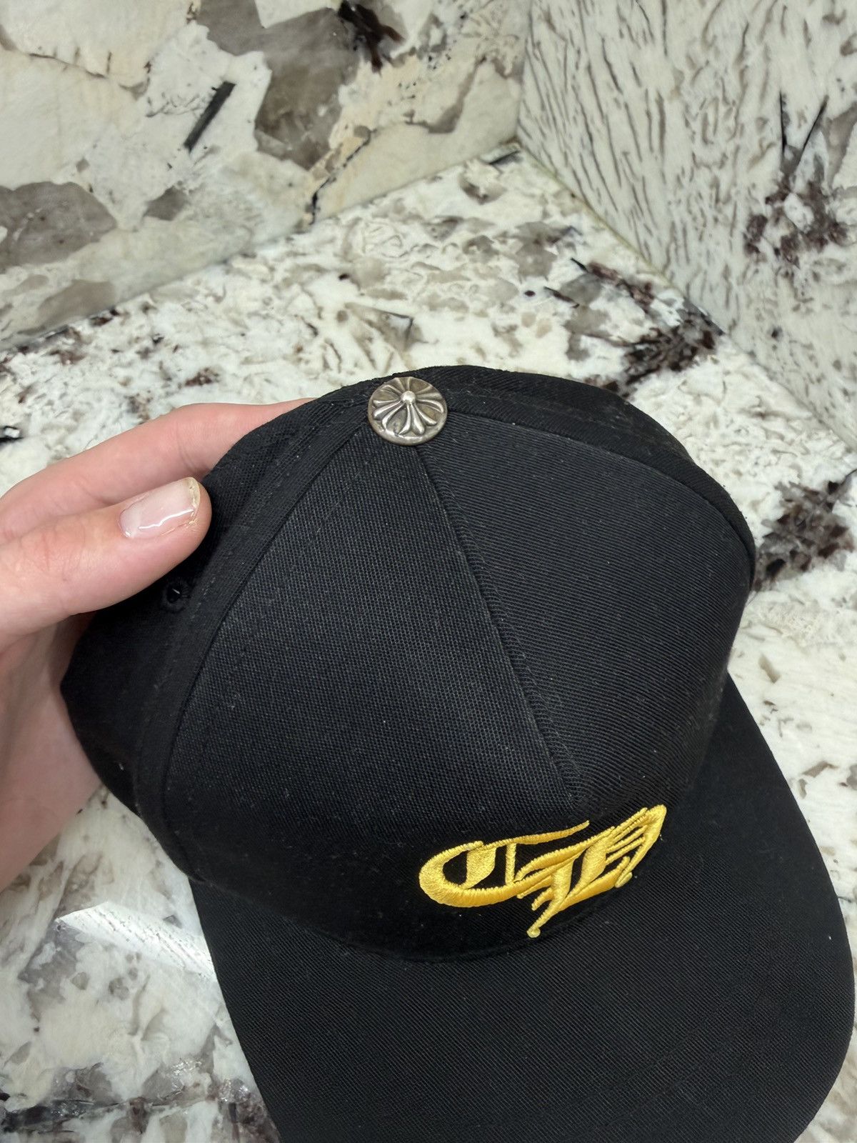 Chrome Hearts Chrome Hearts CH Patch Hat Black Yellow Baseball Cap Size ONE SIZE - 5 Thumbnail