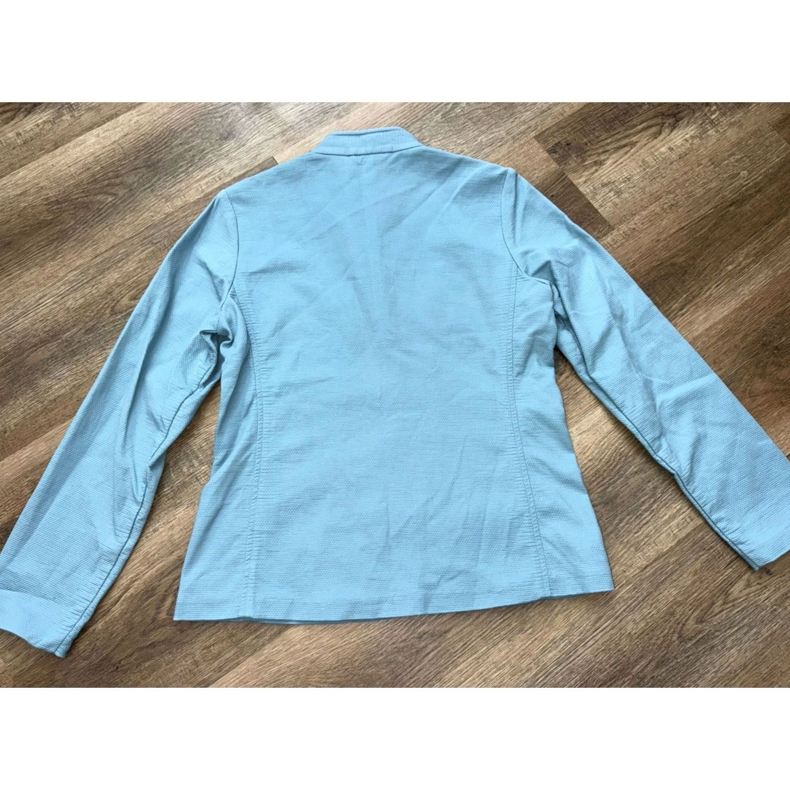 Eileen Fisher Eileen Fisher Jacket Women's XS Light Blue Cotton Spandex Button Up Size XS / US 0-2 / IT 36-38 - 5 Thumbnail