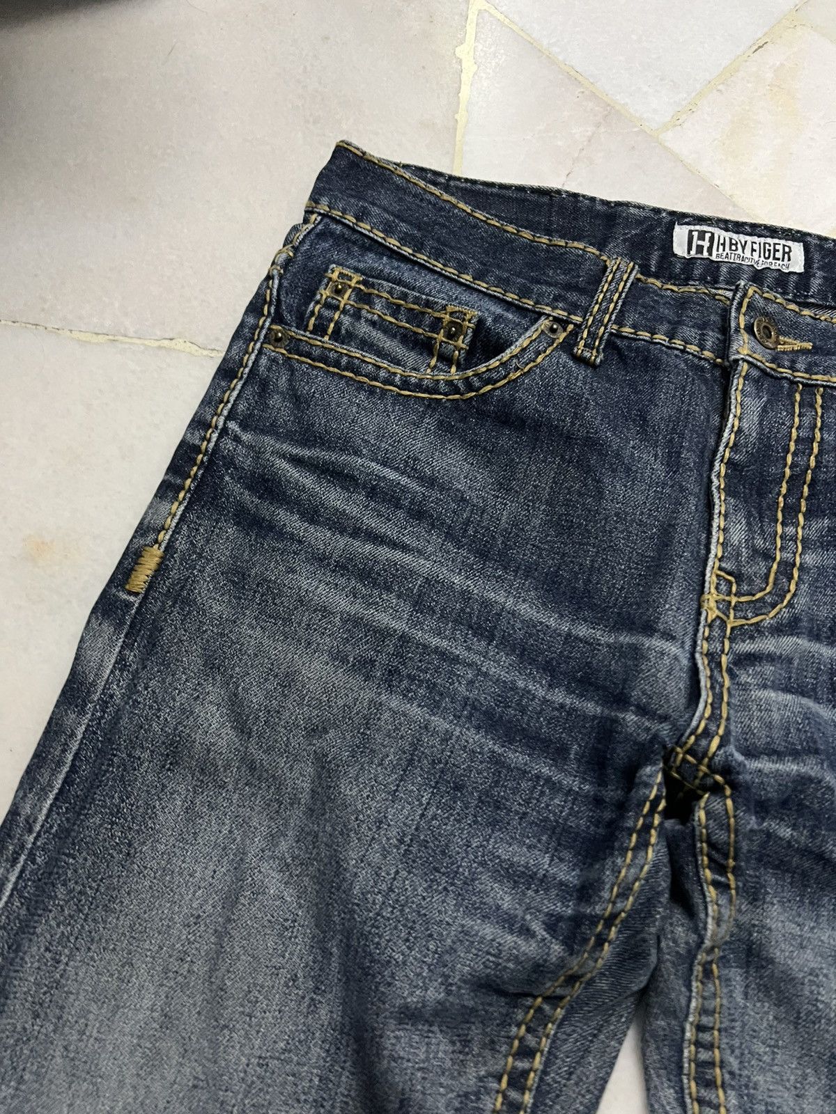 Japanese Brand H.By Figer Distress Selvedge Jean Size US 33 - 8 Thumbnail