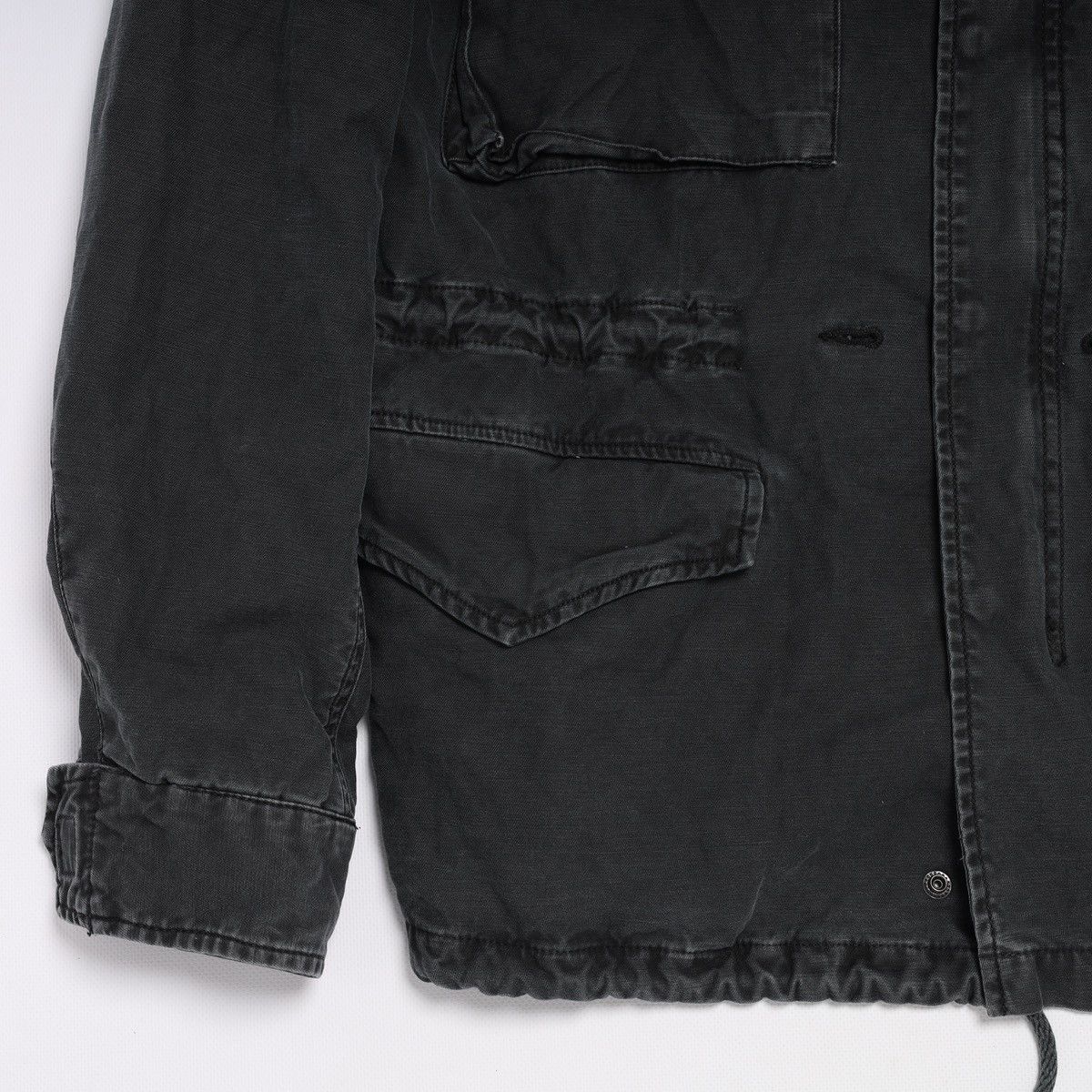 Denim & Supply Ralph Lauren Denim Supply Ralph Lauren Black Washed Jacket Military Field Size US XL / EU 56 / 4 - 4 Thumbnail
