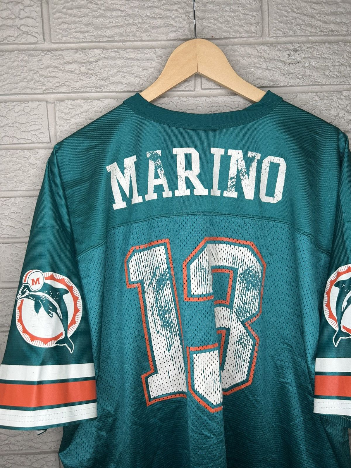 Logo Athletic × NFL × Vintage Vintage Logo Athletic Miami Dolphins Dan Marino Jersey Size US XXL / EU 58 / 5 - 6 Thumbnail