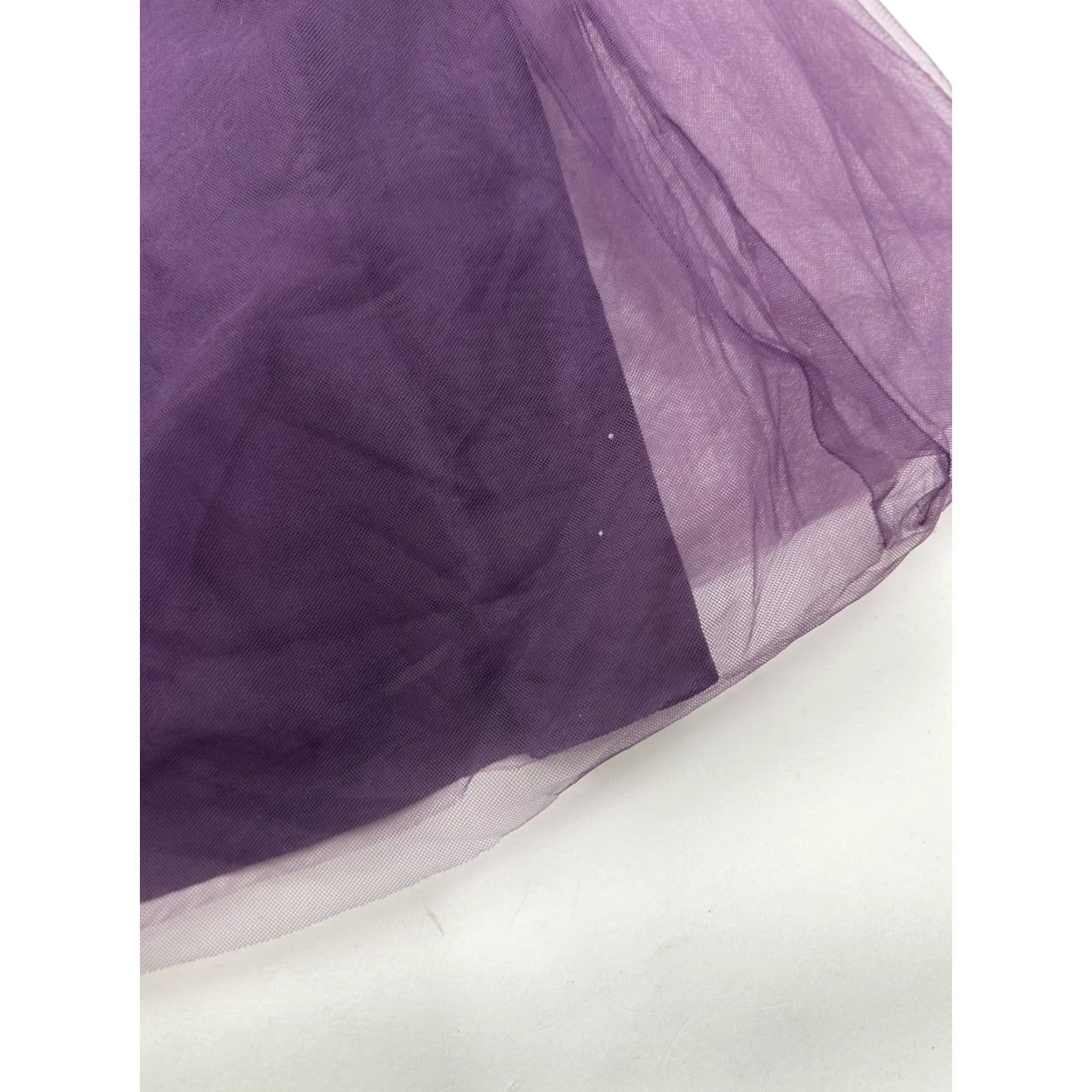 Vintage David’s Bridal Dress Women’s 2 Plum Purple Sleeveless Lace Bridesmaid Dress Size XS / US 0-2 / IT 36-38 - 7 Thumbnail