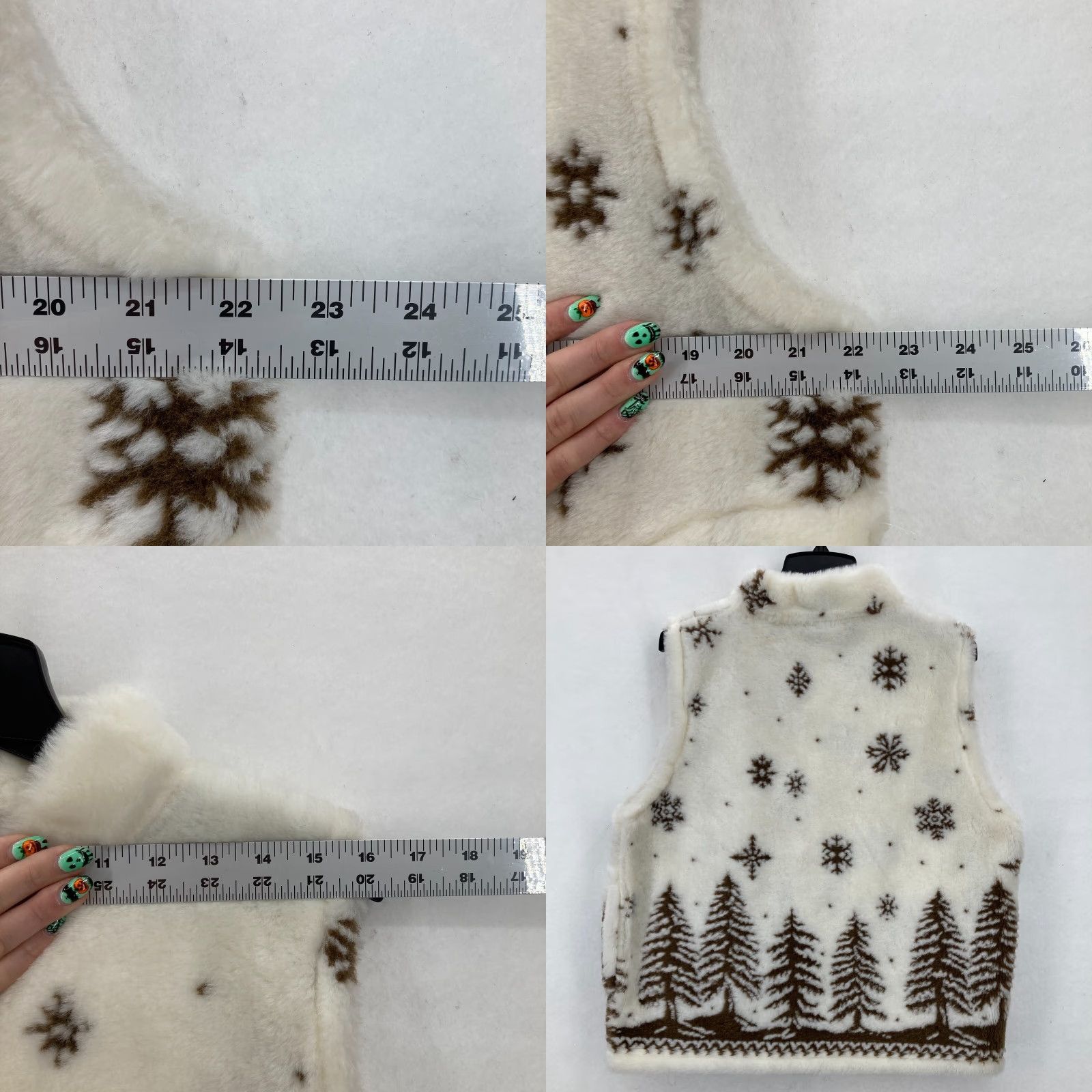 Vintage VINTAGE Cobblestone Canyon Fleece Vest Women's Large Winter Snowflakes Full Zip Vest Size L / US 10 / IT 46 - 8 Thumbnail