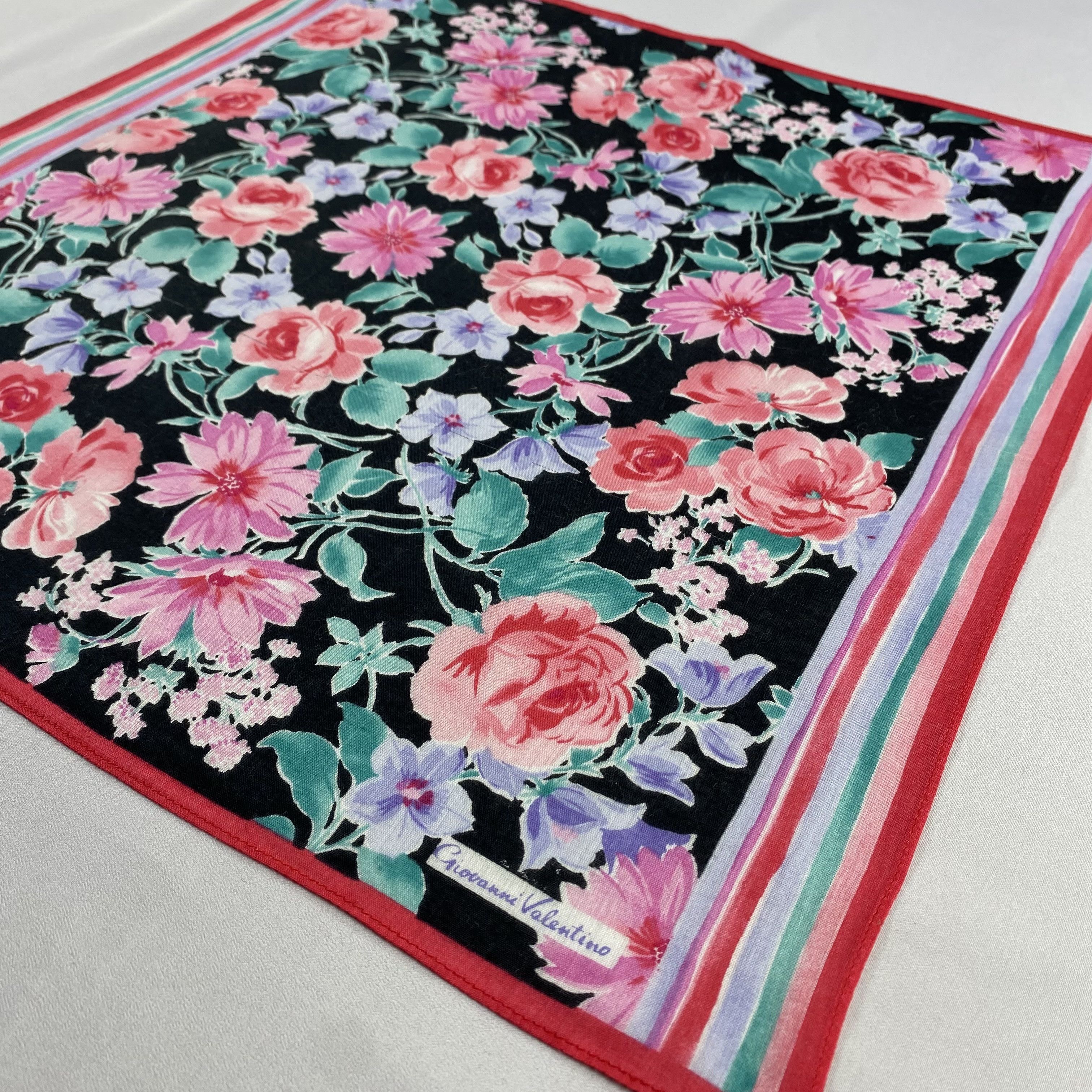 Giovanni Valentino × Vintage Giovanni Valentino Bandana/ Handkerchief / Neckerchief-P612 Size ONE SIZE - 2 Thumbnail