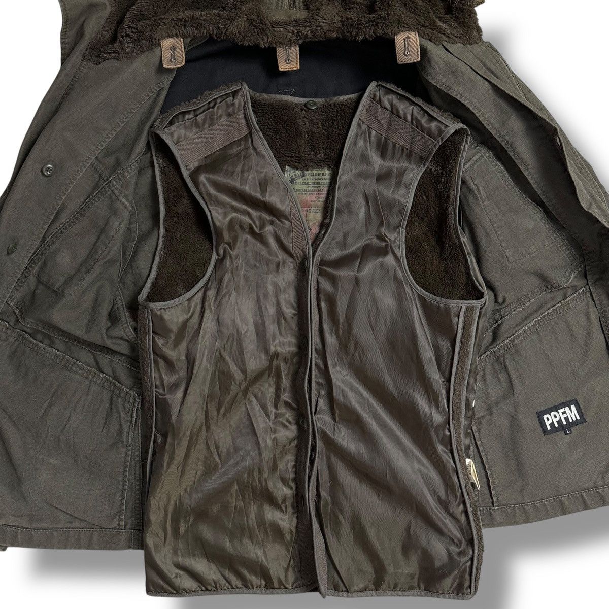 PPFM PPFM IfSixWasNine LGB Gorpcore Tactical Military Fur Jacket Size US L / EU 52-54 / 3 - 8 Thumbnail
