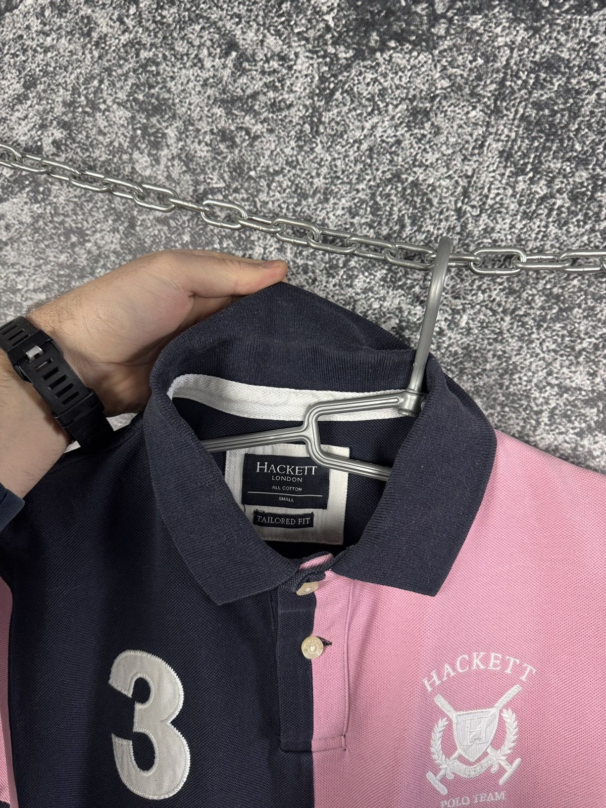 Hackett Men’s Hackett London Polo Shirt Tailored Fit Size S Size US S / EU 44-46 / 1 - 15 Thumbnail
