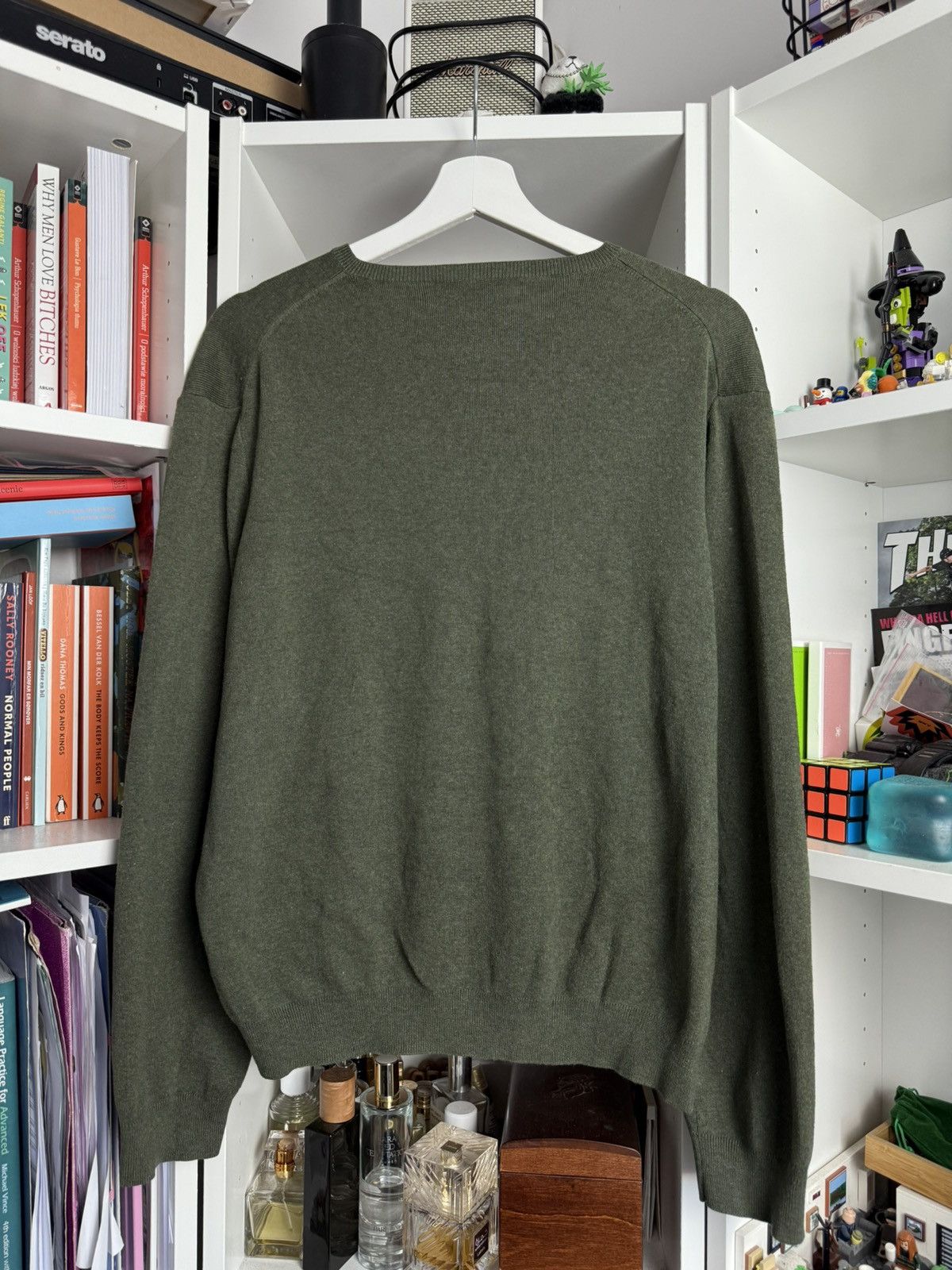 Designer × Polo Ralph Lauren × Ralph Lauren Vintage y2k Polo Ralph Lauren khaki v neck sweater L luxury Size US L / EU 52-54 / 3 - 2 Thumbnail