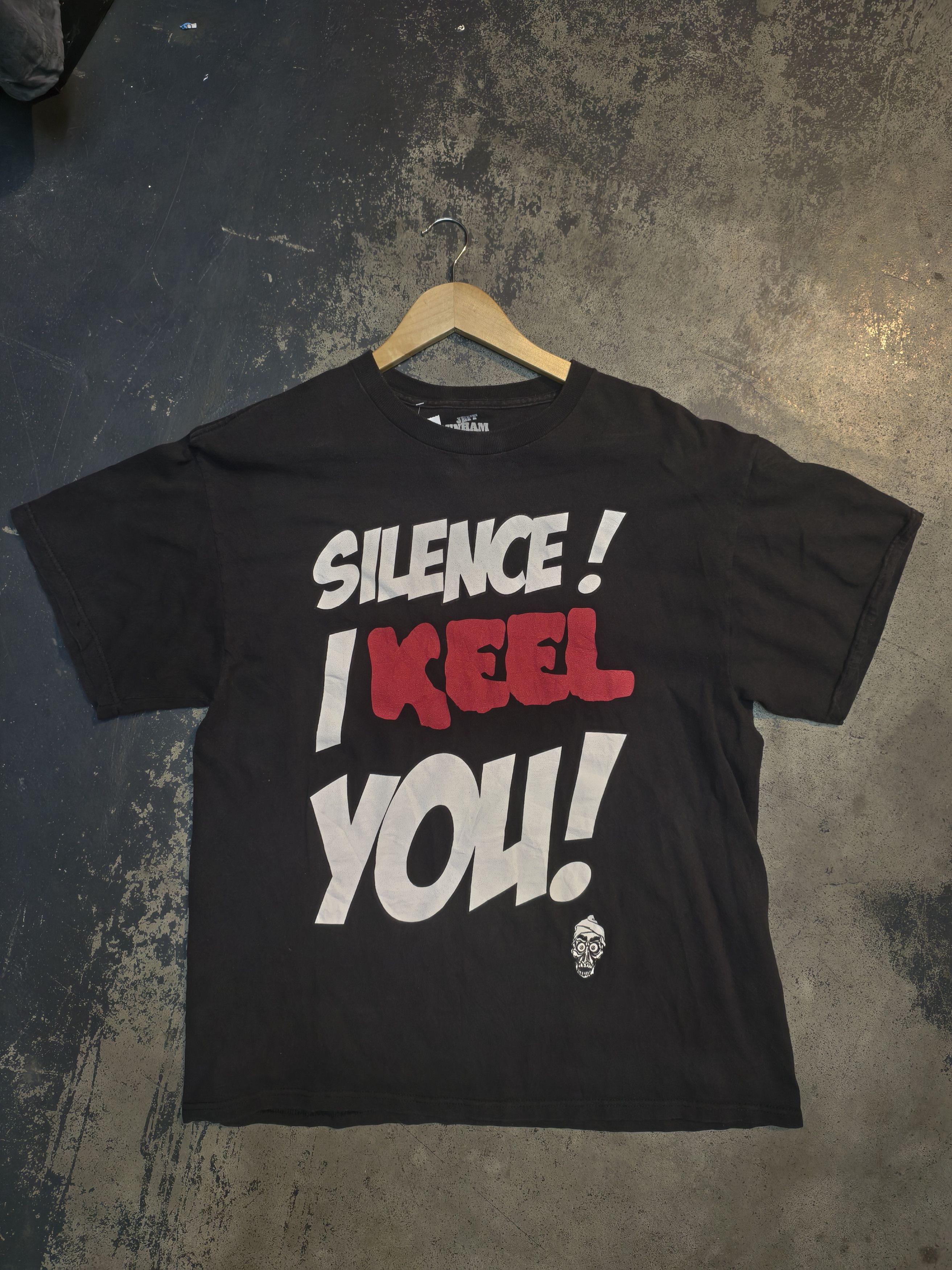 Vintage Jeff Dunham silent i keel you ! Size US L / EU 52-54 / 3 - 1 Thumbnail