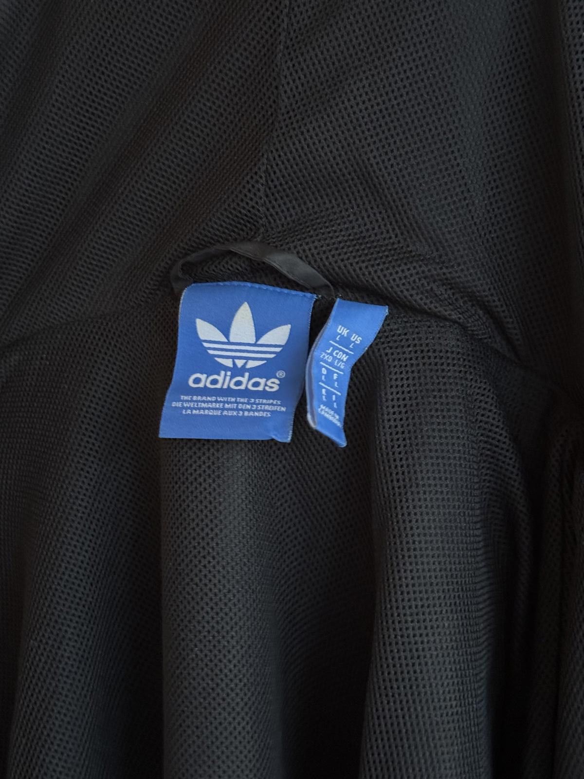 Adidas Adidas Men's Black Windbreaker Jacket with Hood Size US M / EU 48-50 / 2 - 6 Thumbnail