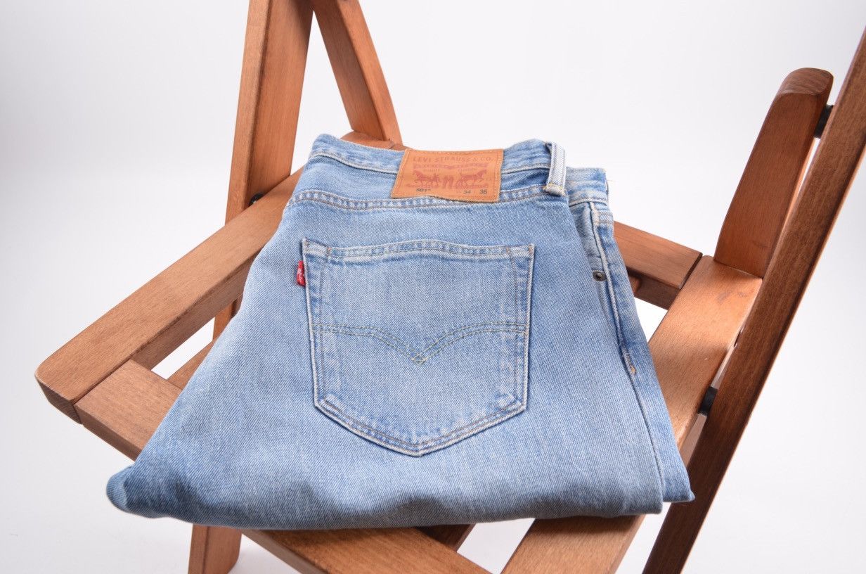 Levi's Levis Levi’s 501 Denim Distressed Jeans size 34 Size US 34 / EU 50 - 1 Thumbnail