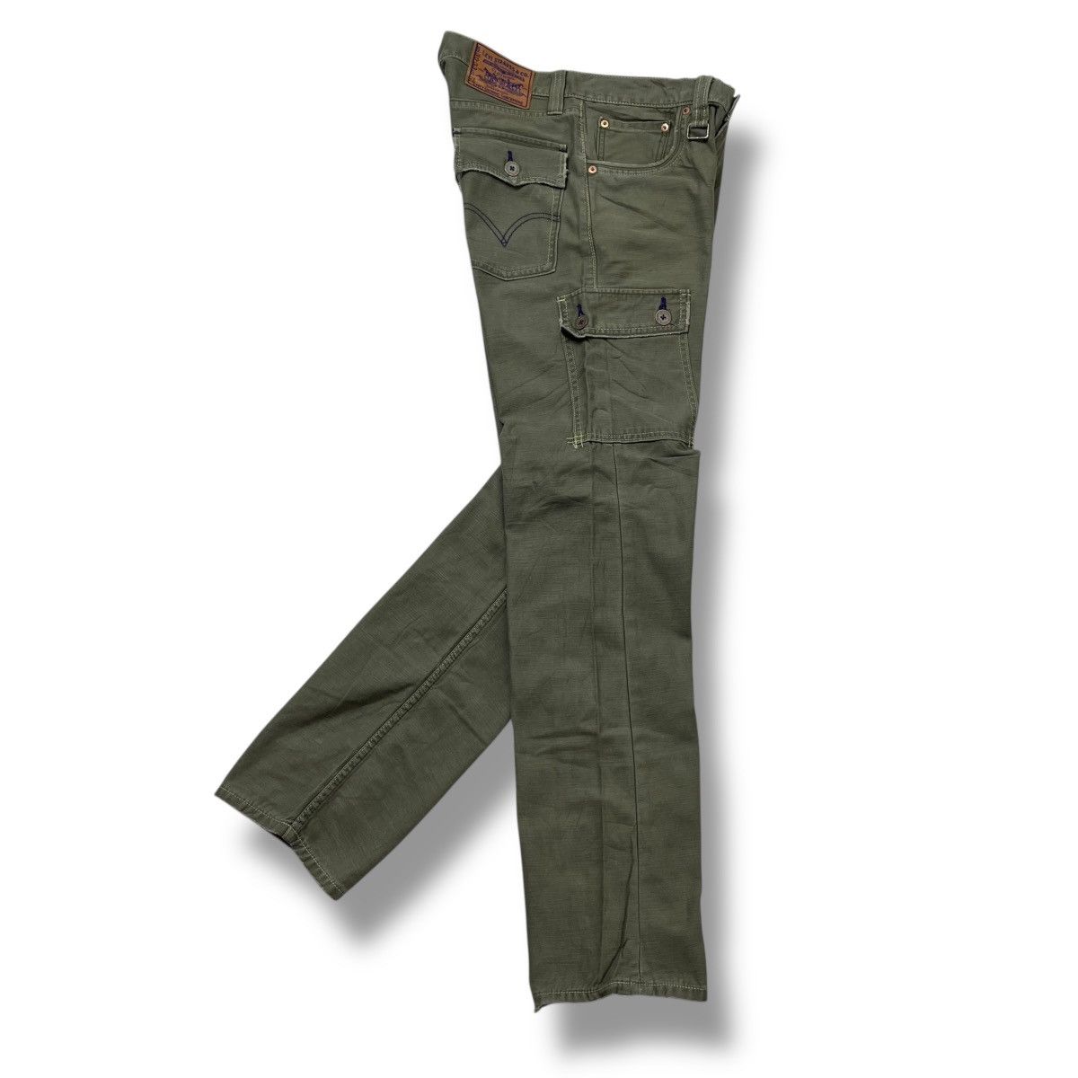 Levi's Vintage 60s Levi’s Cargo Pants | Olive Green | Size 30 Size US 30 / EU 46 - 3 Thumbnail