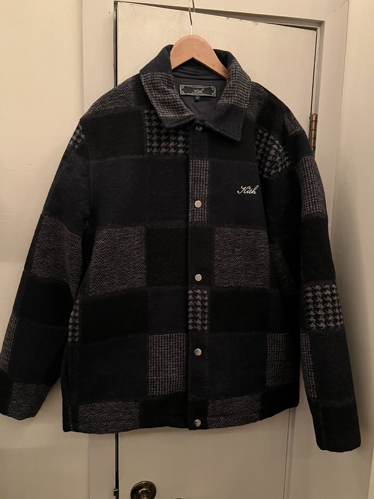 Kith Patchwork Wool Coaches Jacket | Grailed