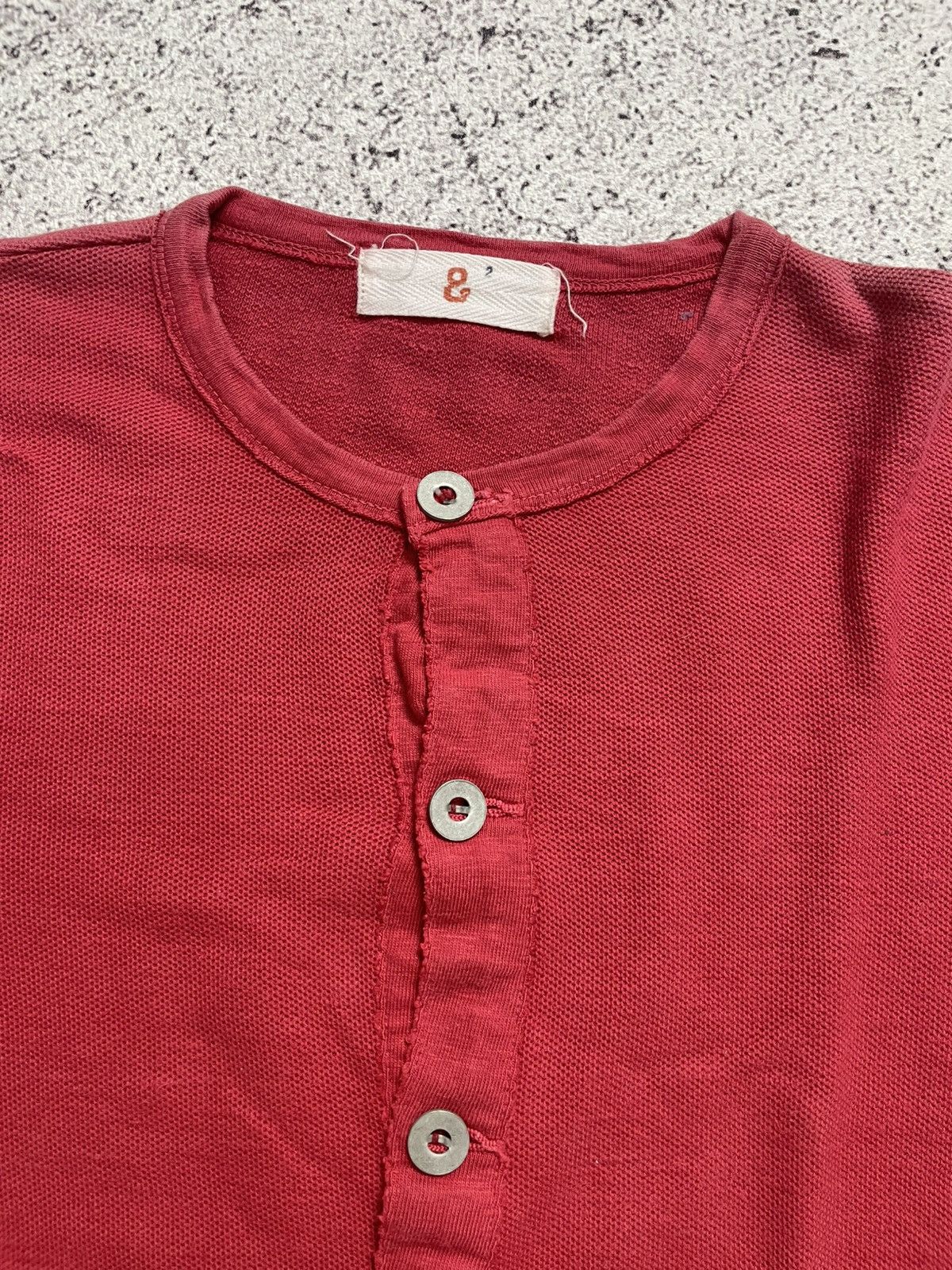 45rpm 45rpm Henley Long Sleeve Tshirt Kapital Style Size US S / EU 44-46 / 1 - 2 Thumbnail