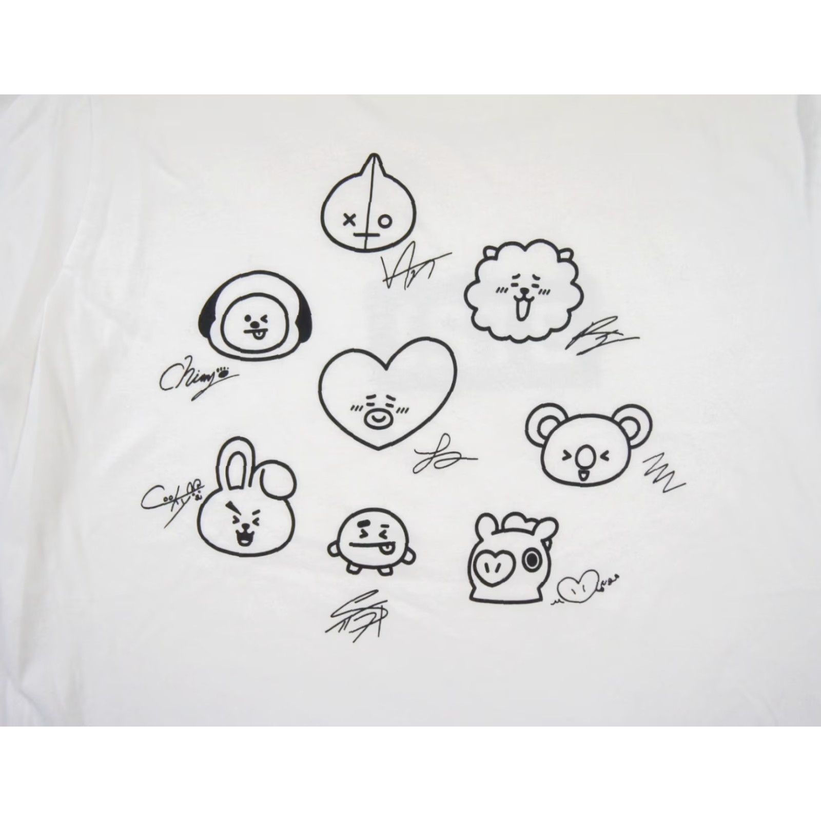 Uniqlo VINTAGE BTS Uniqlo Shirt Mens Medium White Short Sleeve Crew Neck Tee BT21 KPOP Music World Tour 90s Mens Size US M / EU 48-50 / 2 - 2 Thumbnail