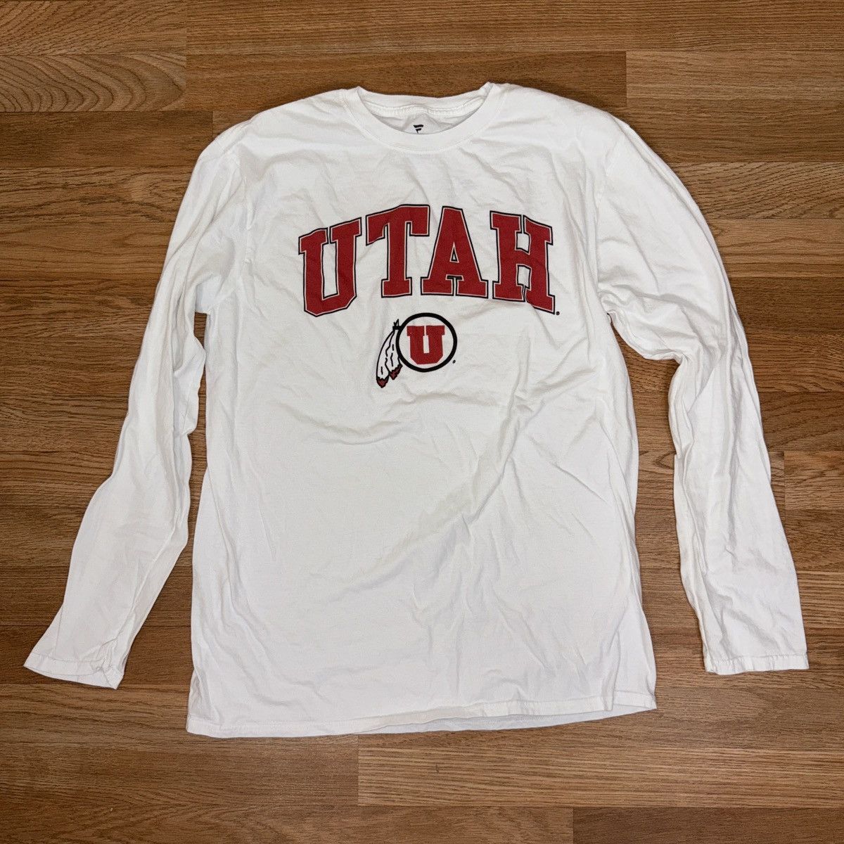 Vintage University of Utah long sleeve white and red t-shirt Size US L / EU 52-54 / 3 - 1 Thumbnail