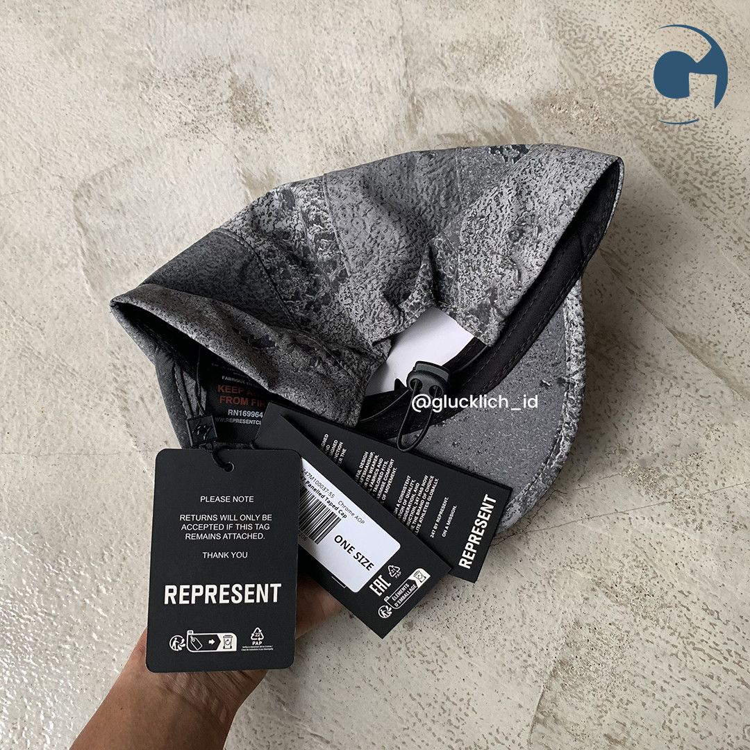 Other Represent 247, Panelled Taped Cap in Chrome Size ONE SIZE - 5 Thumbnail